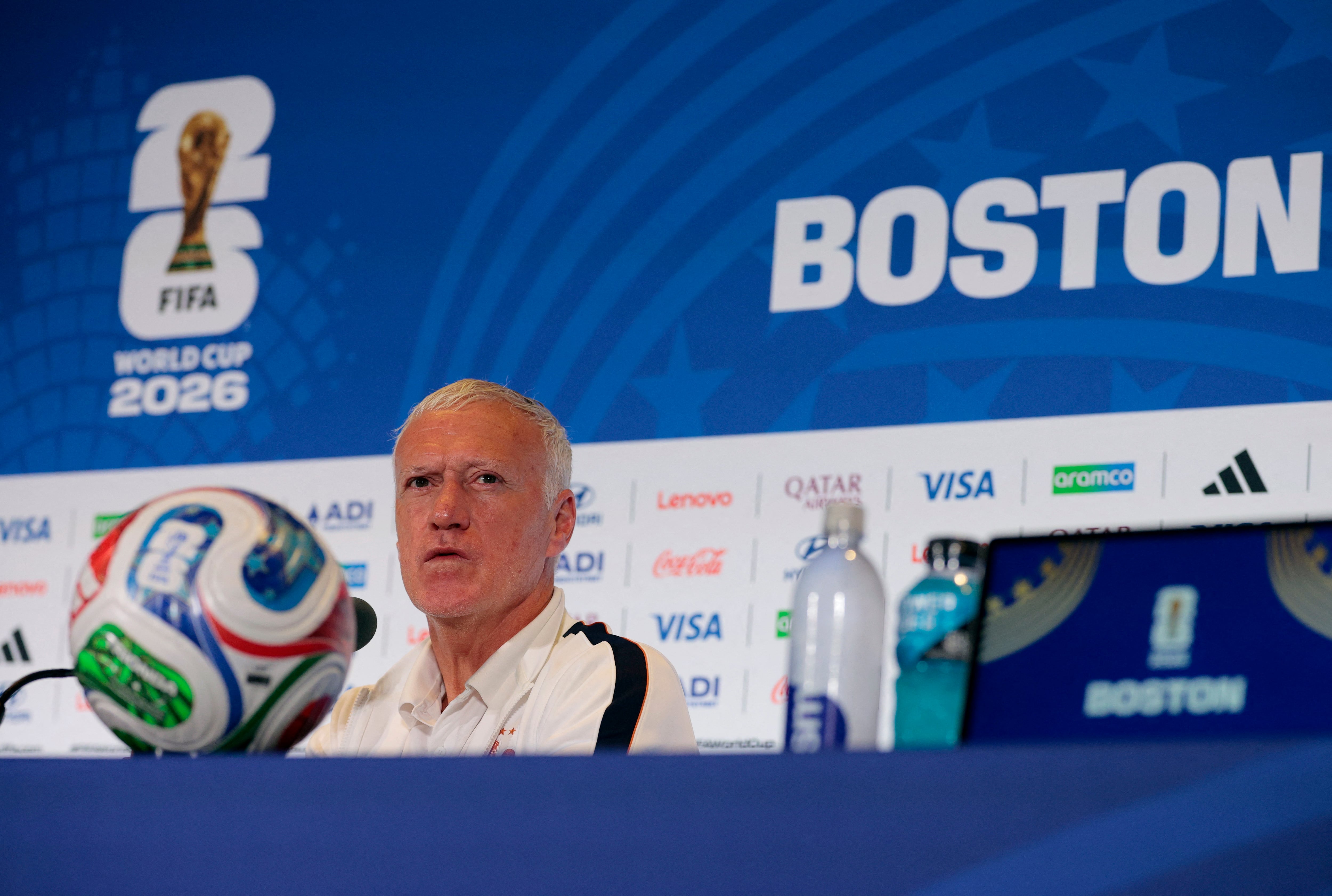 Didier Deschamps evitó criticar la designación de Facundo Tello en Francia-Marruecos (Crédito: Reuters/Brian Snyder)