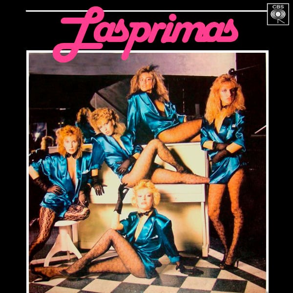 La formación original del grupo Las Primas, en su disco debut: Josephina Stella, Mariana Colombatti, Liliana Barovero, Mónica Garimaldi y Daniela Pérez