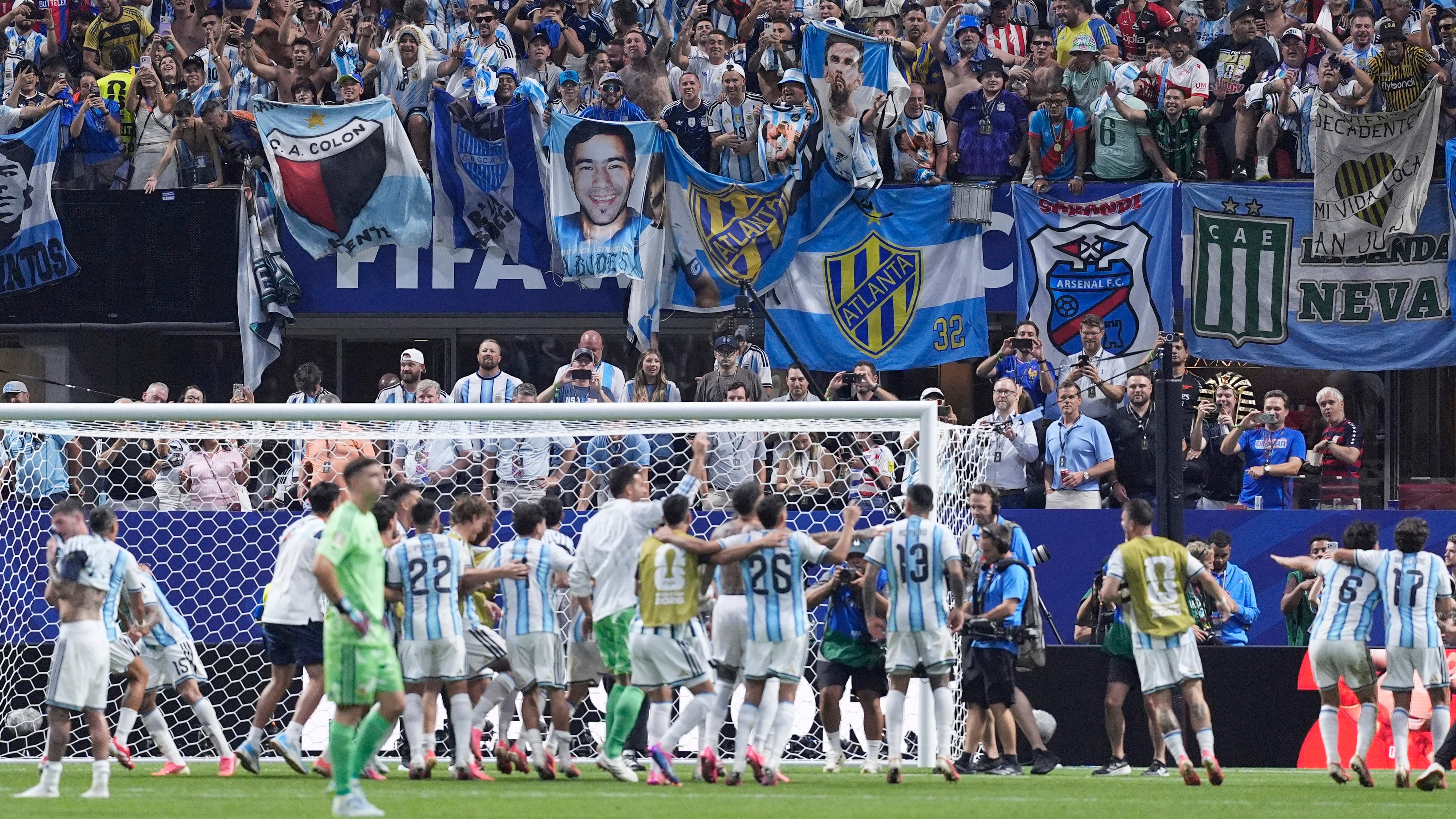 LA selección argentina vuelve al Atlanta Stadium donde venció a Egipto (IMAGN IMAGES via Reuters/Dale Zanine)