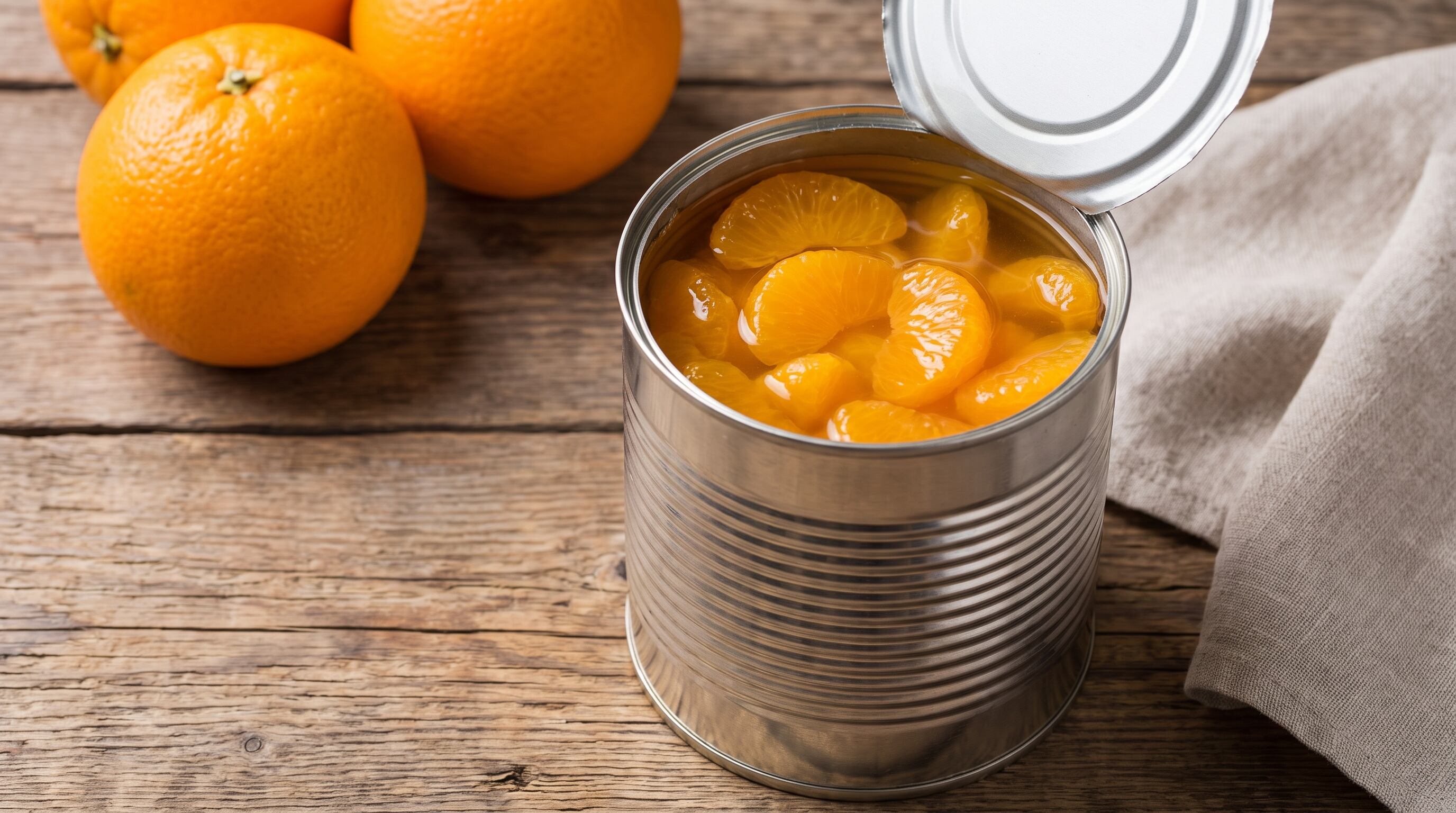 Las naranjas en conserva suman vitamina C y conviene elegirlas en su jugo y no en almíbar para incorporar cítricos asociados con menor riesgo de cáncer colorrectal (Imagen Ilustrativa Infobae)