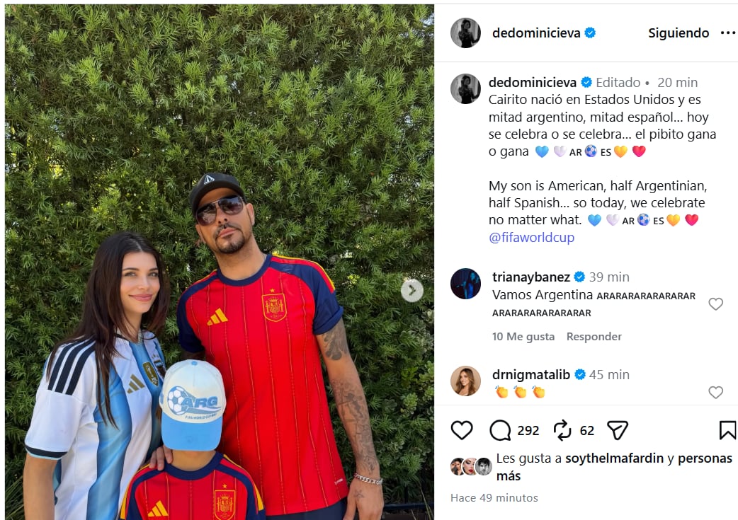 Thelma Fardin bromeó con las cábalas para el partido de Argentina con España
