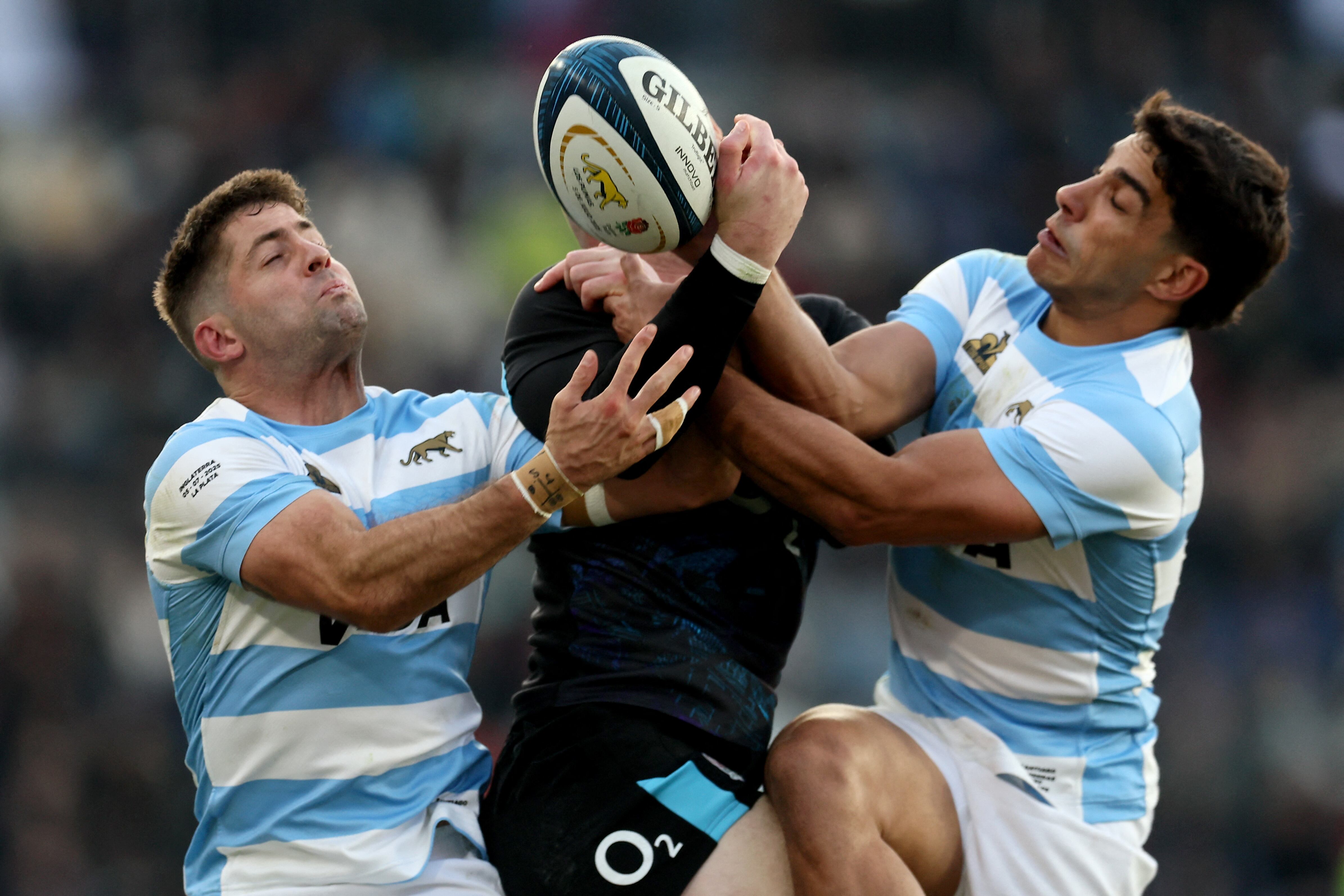 Los Pumas chocarán con Inglaterra (Photo by ALEJANDRO PAGNI / AFP)