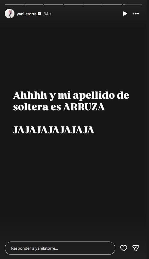 Yanina fue al punto de corregir al delantero en sus ataques (Instagram)