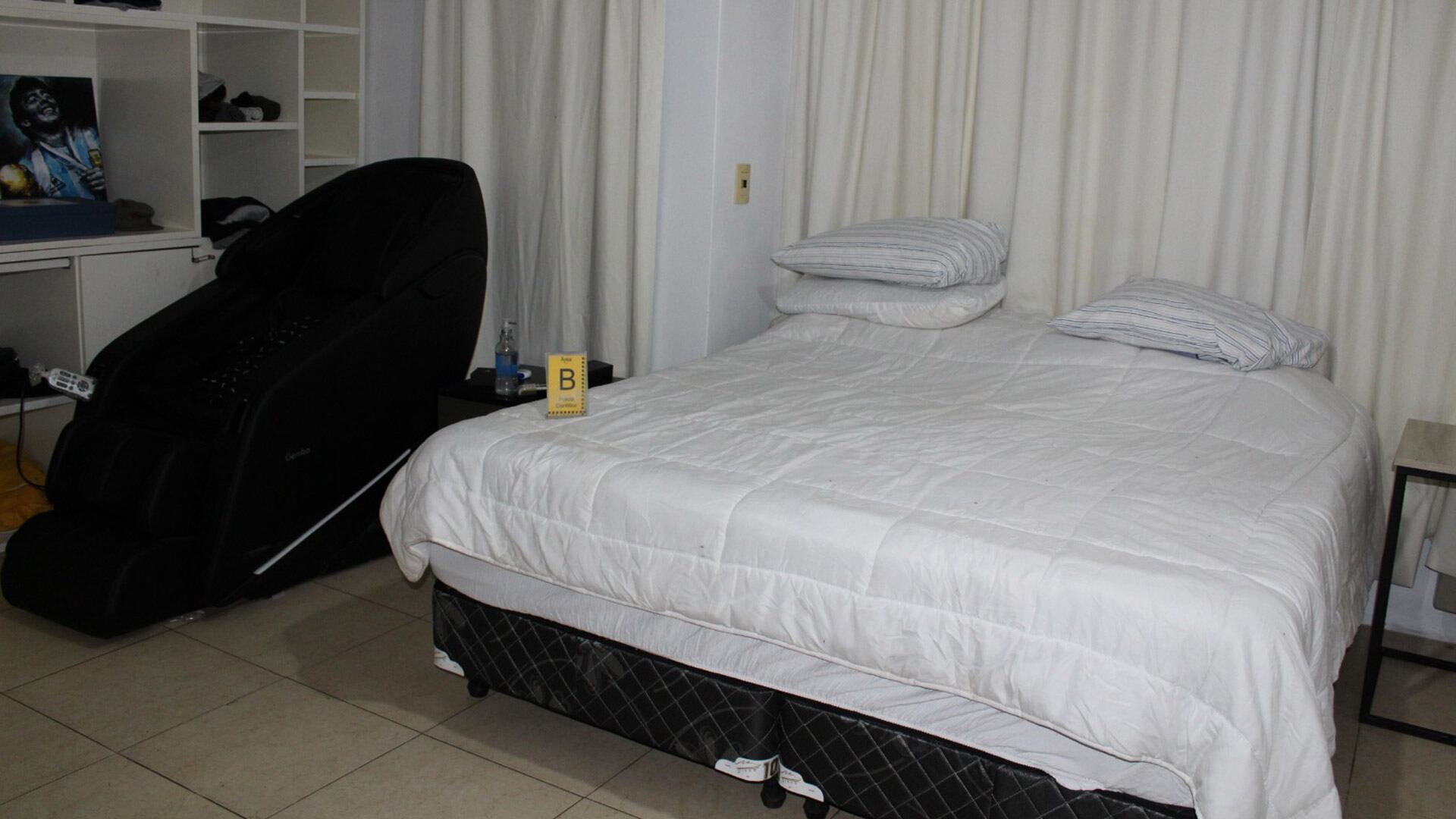 La habitación donde murió Diego Maradona