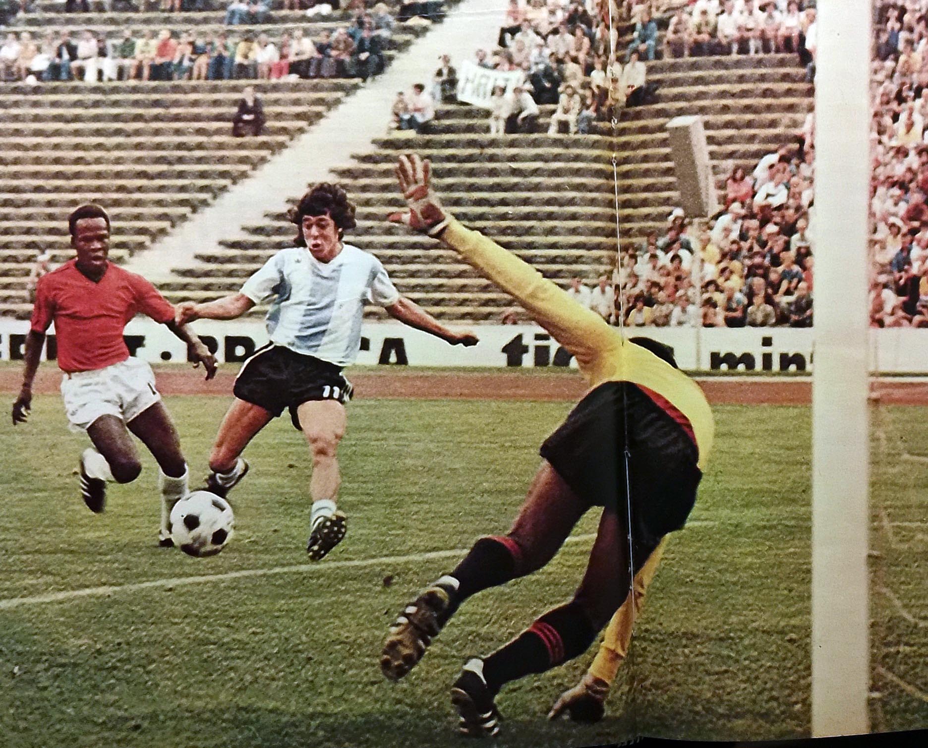 Gol de René Houseman a Haití, en el Mundial 74