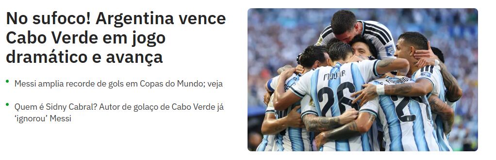 Lance! también se refirió a un