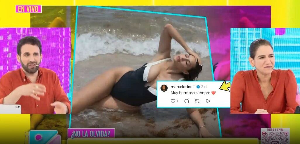 ¿Se dieron una nueva oportunidad? Marcelo Tinelli reacciona a publicación de Milett Figueroa y enciende las especulaciones. Captura: Amor y Fuego.
