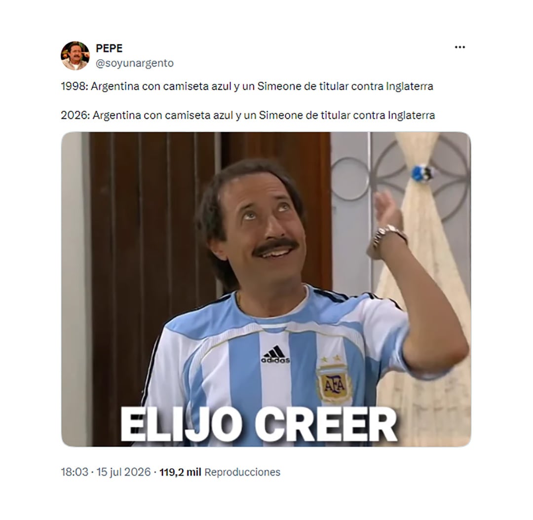 El paralelo entre 1998 y 2026 con camiseta azul y un Simeone en cancha disparó la fe irracional del hincha