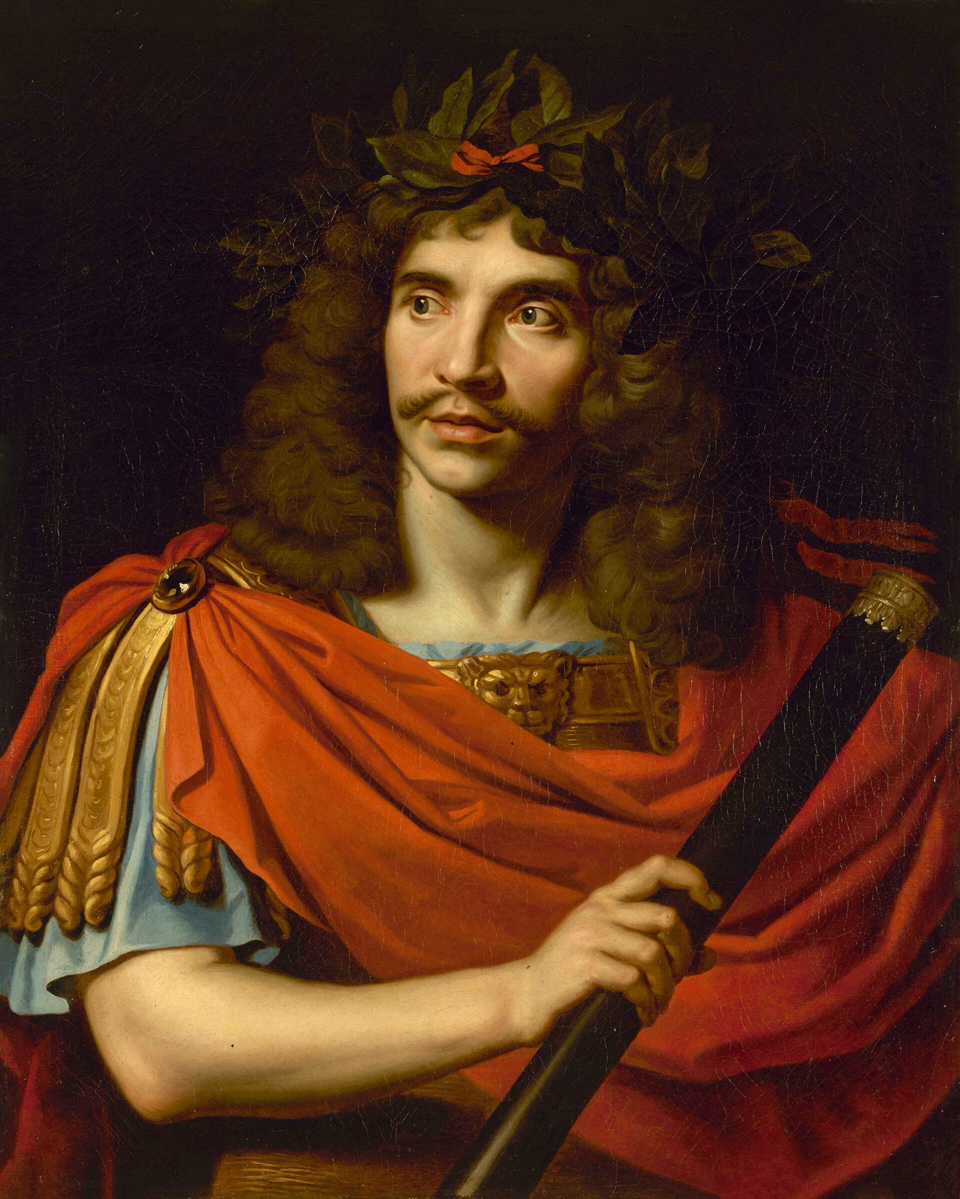 Molière en el papel de César en