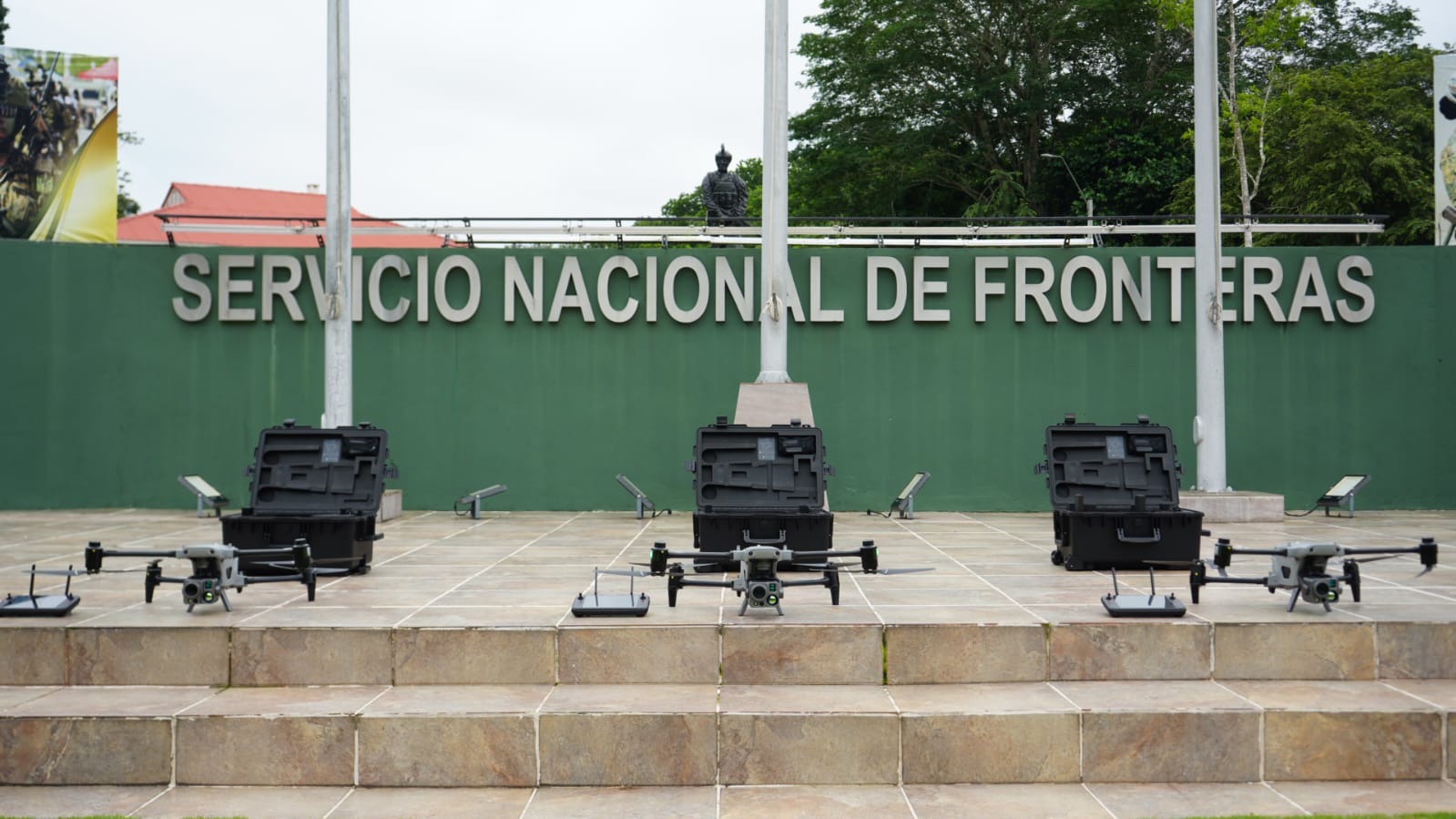 La Compañía de Operaciones Aéreas No Tripuladas (Coant) operará bajo el Servicio Nacional de Fronteras para fortalecer la vigilancia en las zonas limítrofes del país. Cortesía Minseg