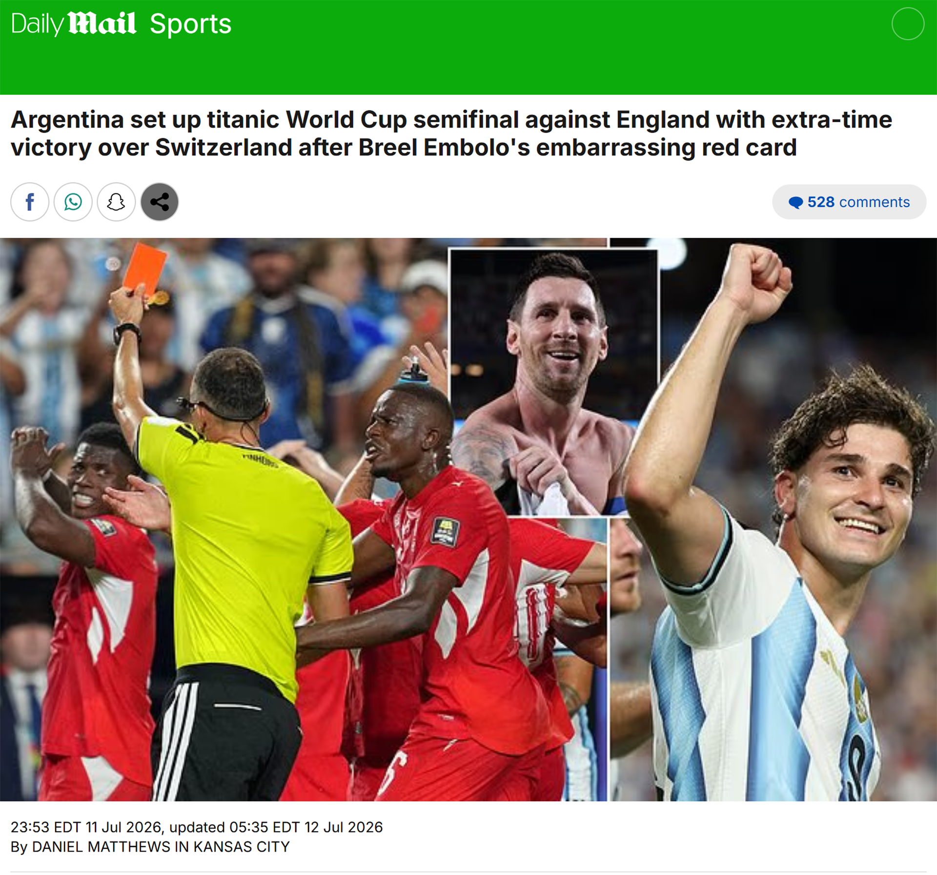 La portada de DailyMail