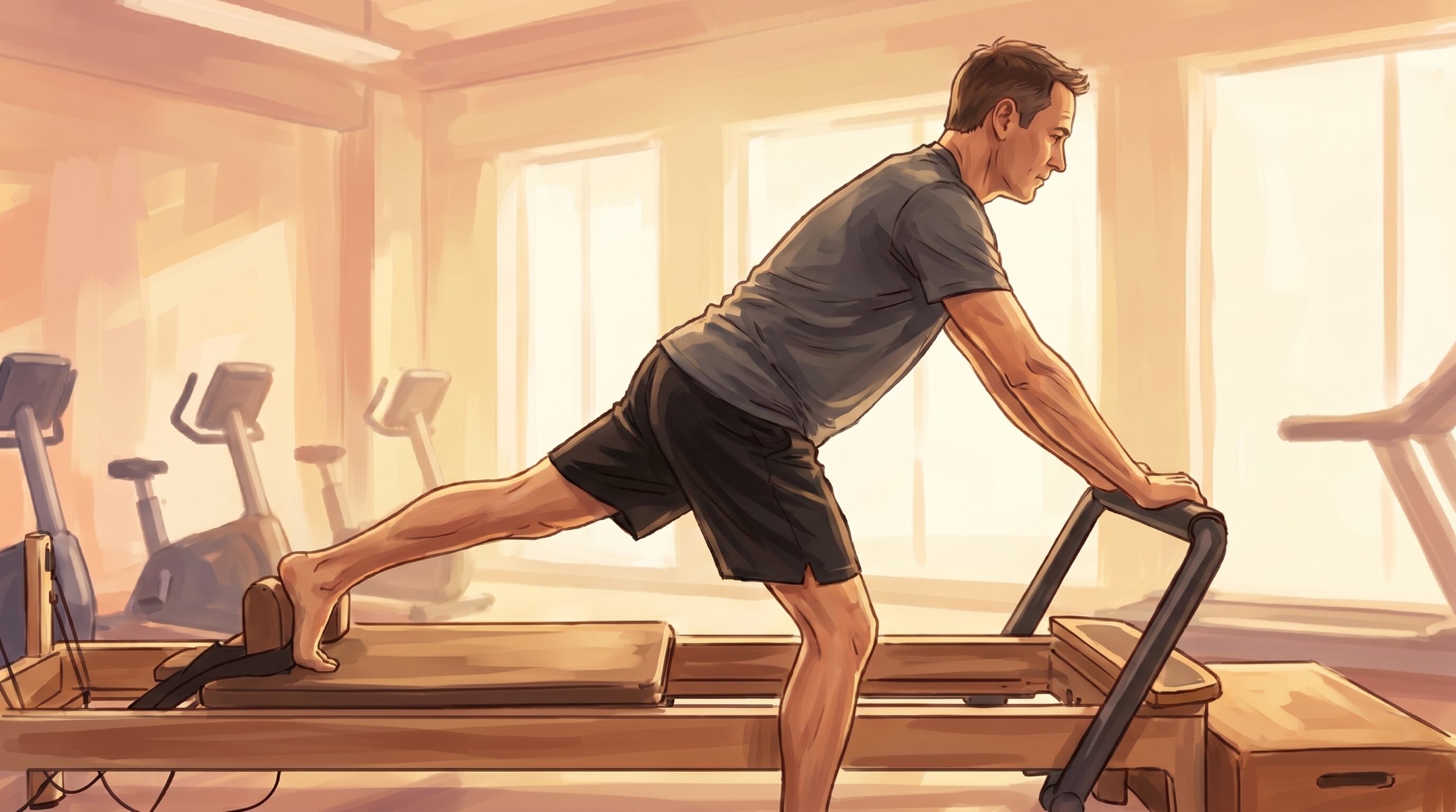 Disciplina creada por Joseph Pilates, el método fortalece músculos poco trabajados, mejora el control corporal y reduce el estrés en hombres (Imagen Ilustrativa Infobae)