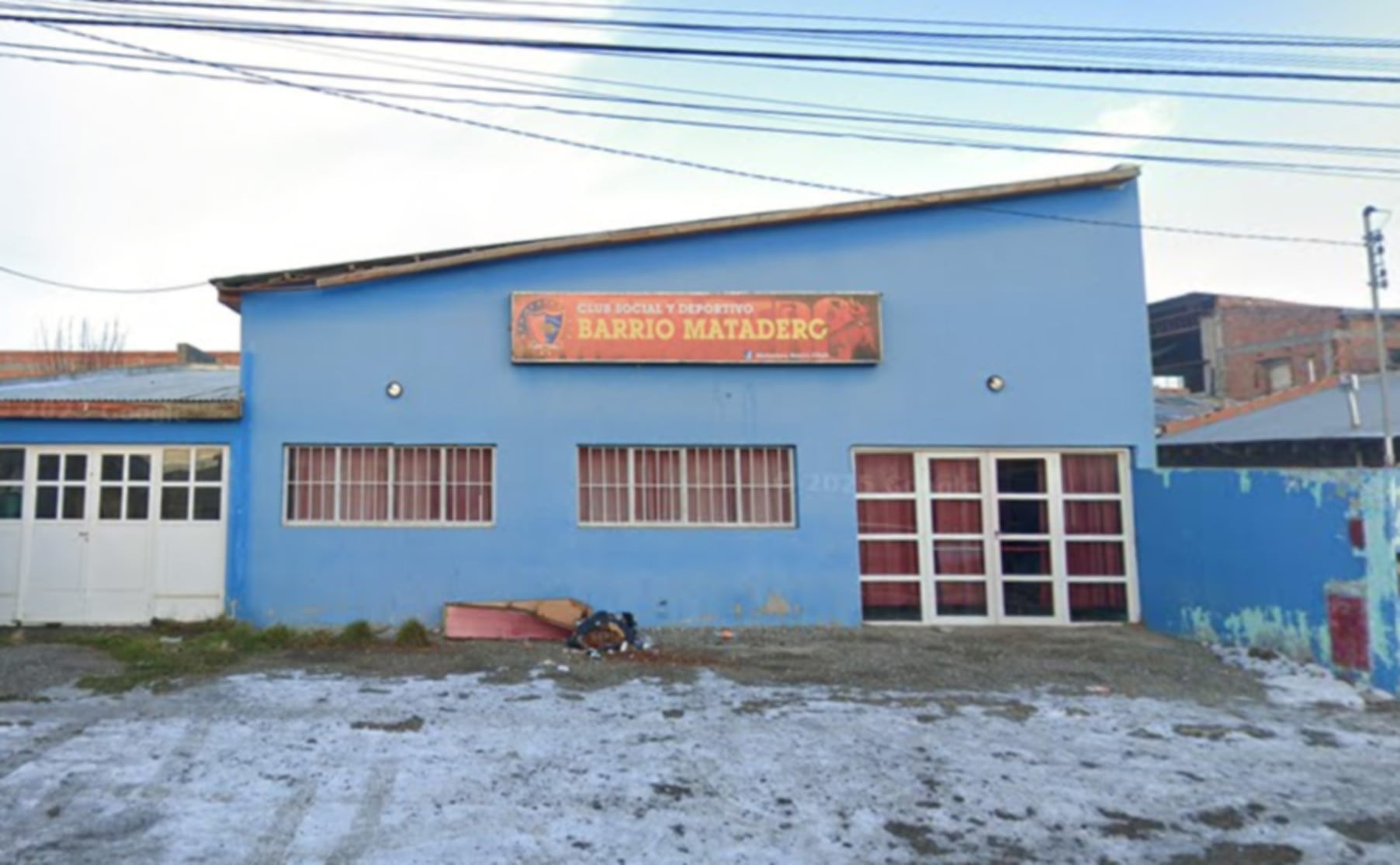 El Club Social y Deportivo Barrio Matadero en Río Gallegos, sede de un reciente hecho delictivo durante la madrugada del pasado martes (Google Maps)