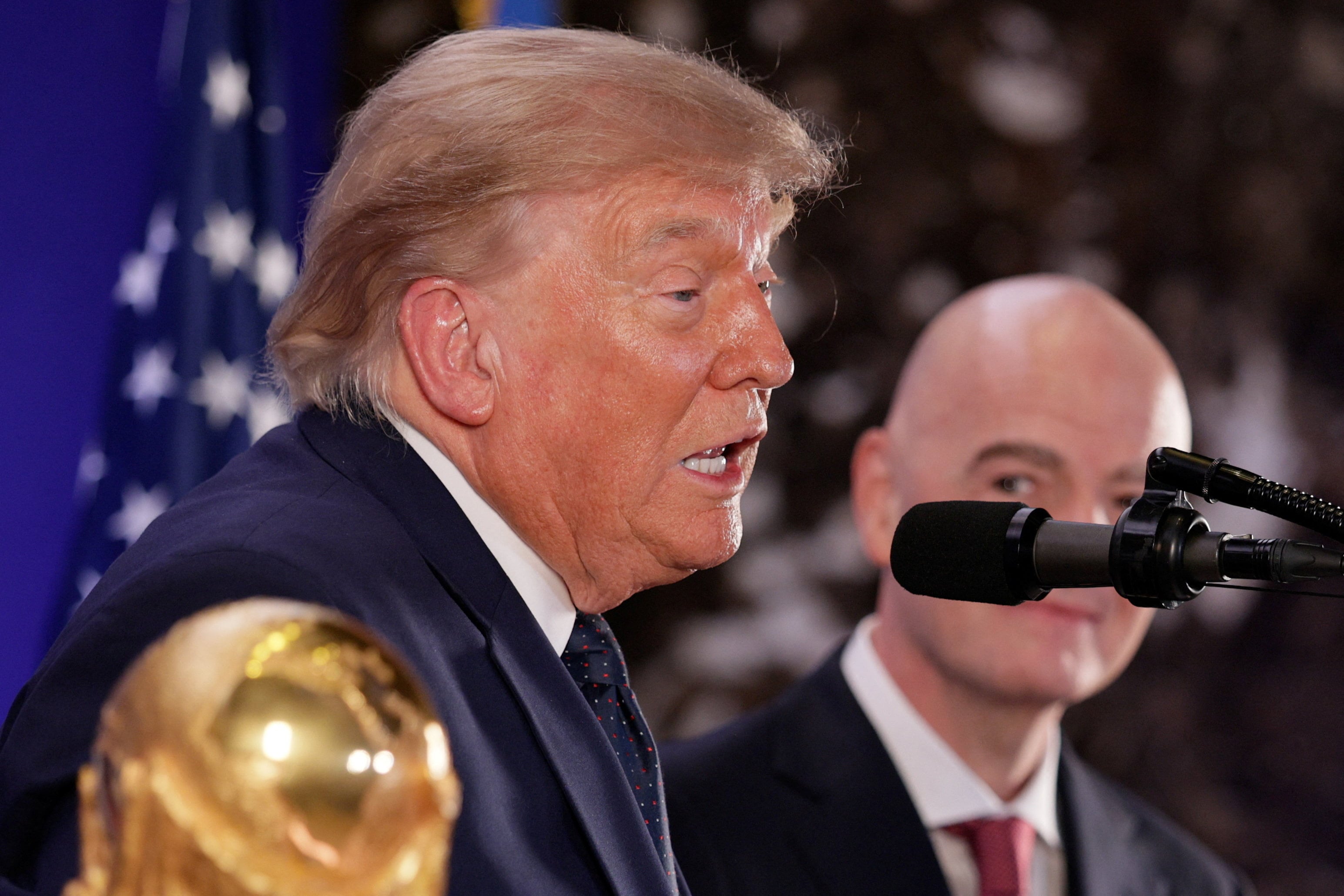 Trump sugirió que Estados Unidos debería volver a ser sede del Mundial, esta vez sin compartir con México y Canadá (Reuters)