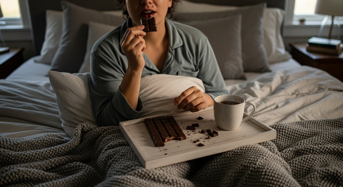 Los expertos recomiendan comer uno o dos trozos de chocolate negro, unos 20 gramos, después de una comida para evitar picos de glucosa (Imagen Ilustrativa Infobae)