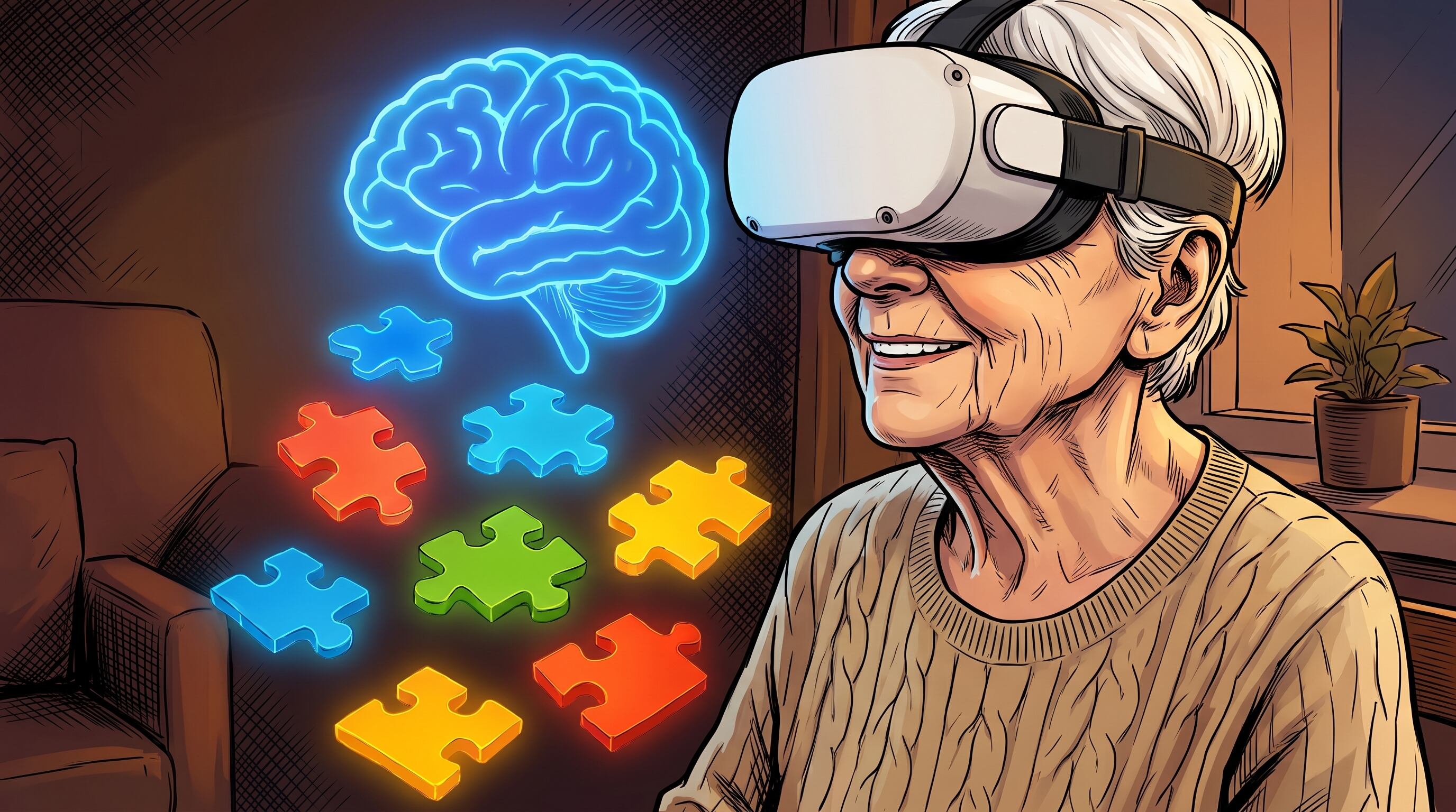 La neurociencia y la tecnología redefinen el abordaje del envejecimiento cerebral con ejercicios cognitivos y tecnología inmersiva (Imagen Ilustrativa Infobae)