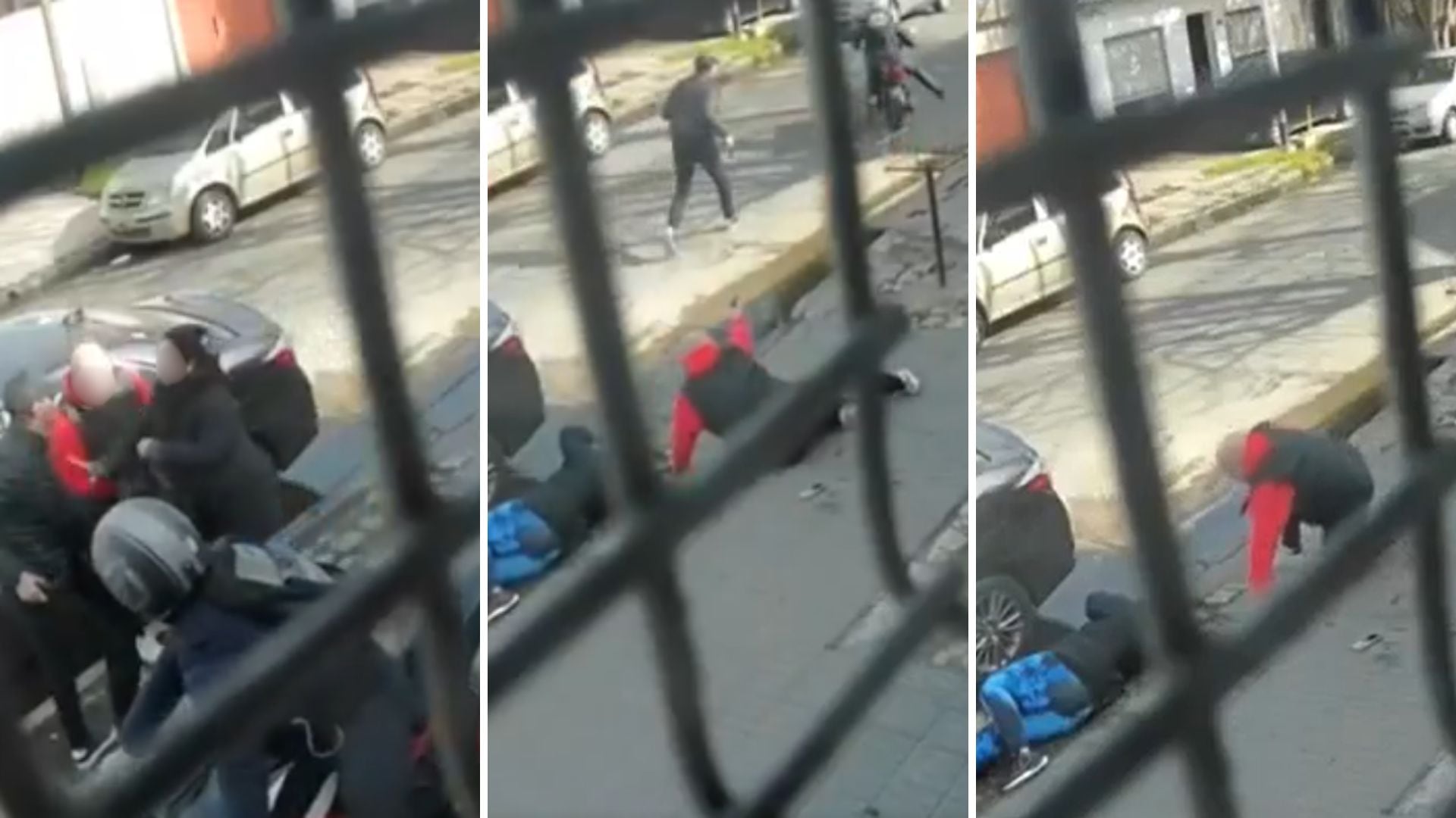 Dos motochorros sorprendieron a la pareja cuando llegaba a su casa (Captura de Video)