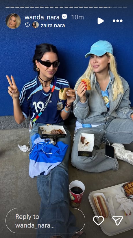Wanda y Zaira Nara almorzaron juntas antes de la gran final del Mundial 2026