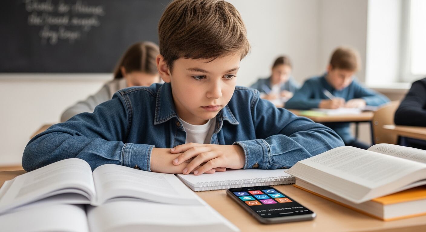 Los estudiantes que abrieron su primera cuenta en redes sociales en sexto, séptimo u octavo grado obtuvieron peores resultados que quienes esperaron hasta noveno o más (Imagen Ilustrativa Infobae)