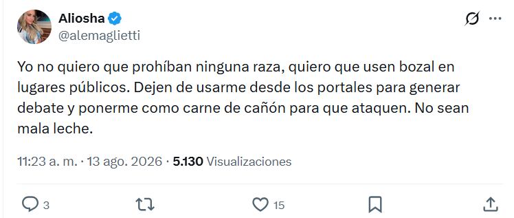 Maglietti anunció que llevará los mensajes violentos a la Justicia y cuestionó a los portales que, según dijo, sacaron sus palabras de contexto