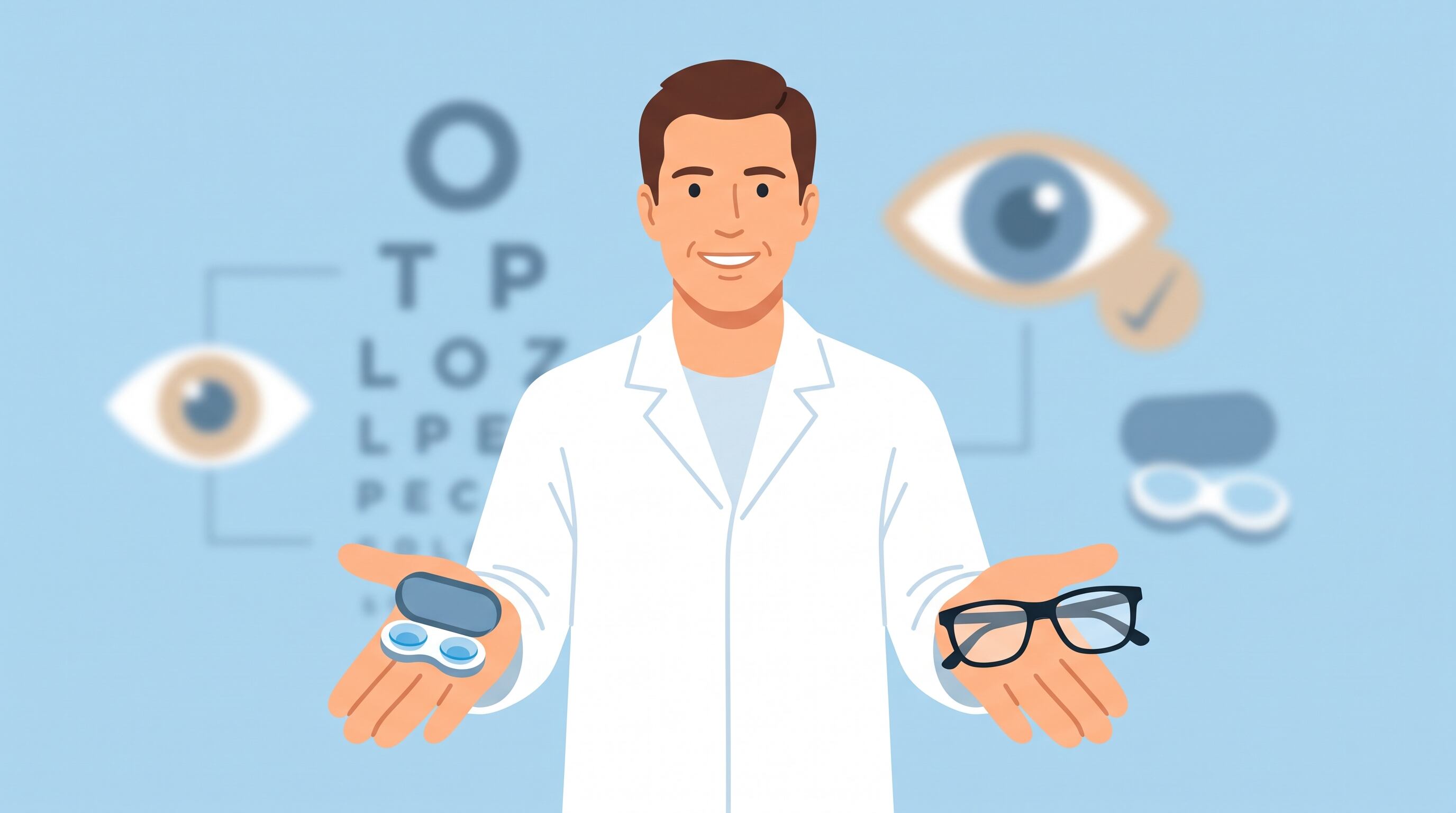 La elección entre anteojos y lentes de contacto depende del estilo de vida, las características del ojo y la supervisión profesional (Imagen Ilustrativa Infobae)