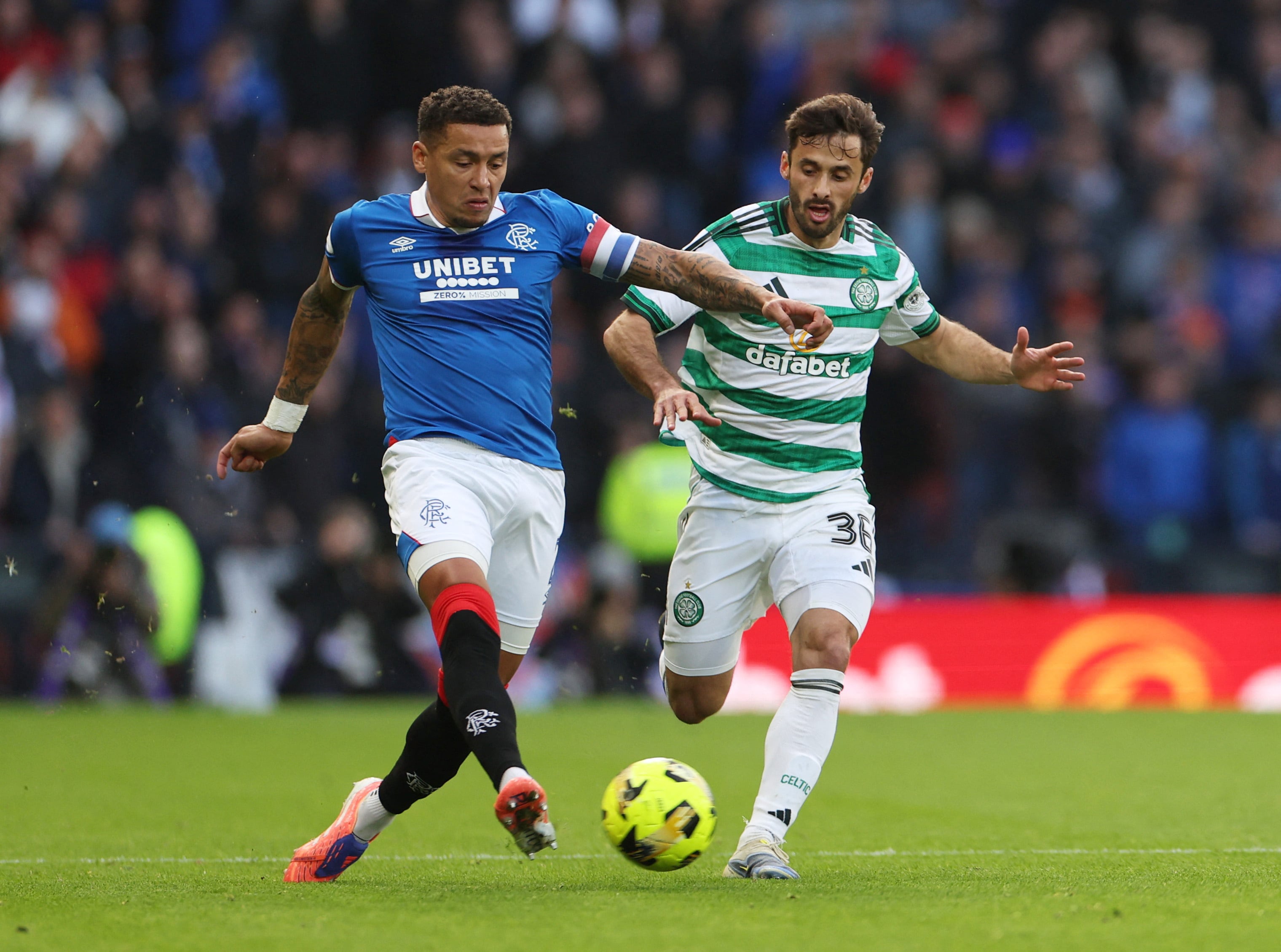 Marcelo Saracchi se consagró campeón en su paso por la liga de Escocia (REUTERS/Russell Cheyne)