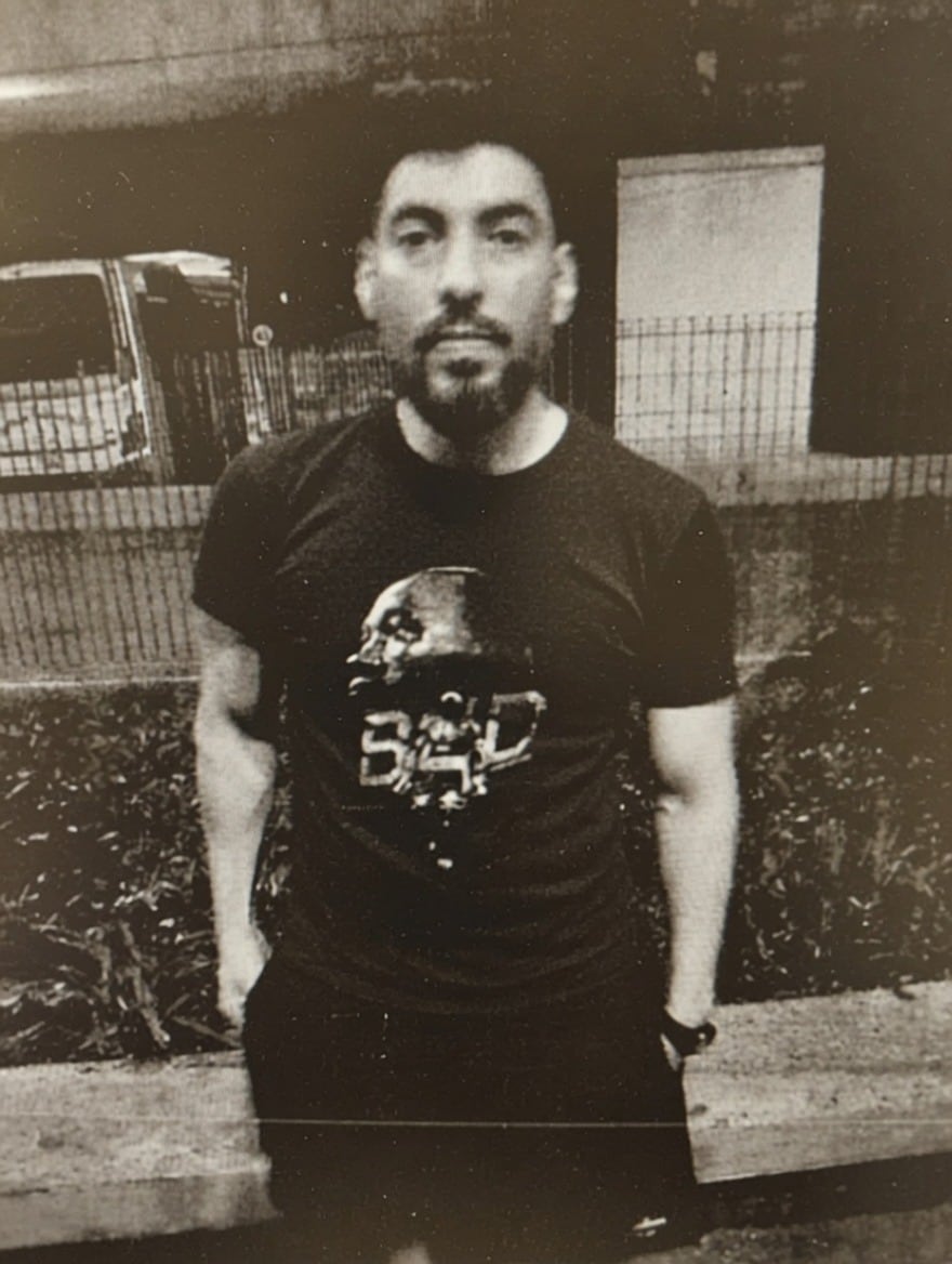 Moyano al momento de su detención