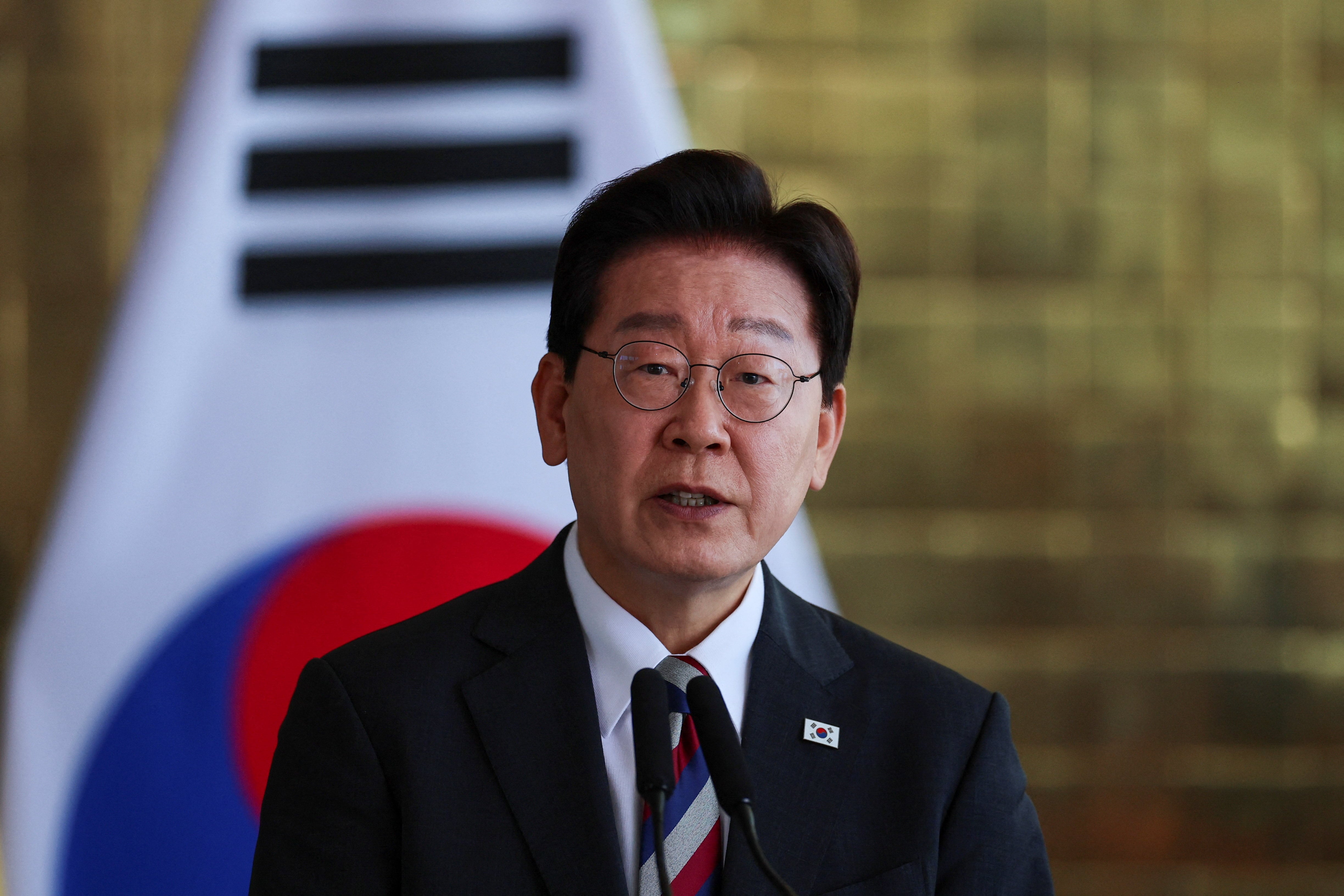 El presidente surcoreano Lee Jae Myung (REUTERS)