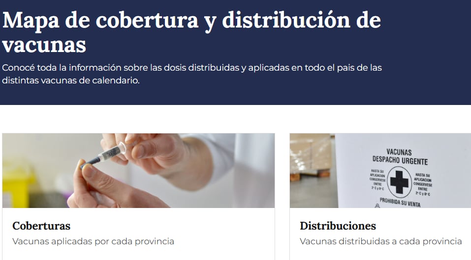 El mapa digital integra datos de vacunación y distribución de dosis, facilitando el análisis de estrategias y necesidades locales en cada jurisdicción (Min de Salud)