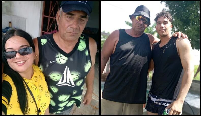 Leonel Gónzalez junto a sus hijos cubanos: Verónica y Miguel (Foto: cortesía de los entrevistados)