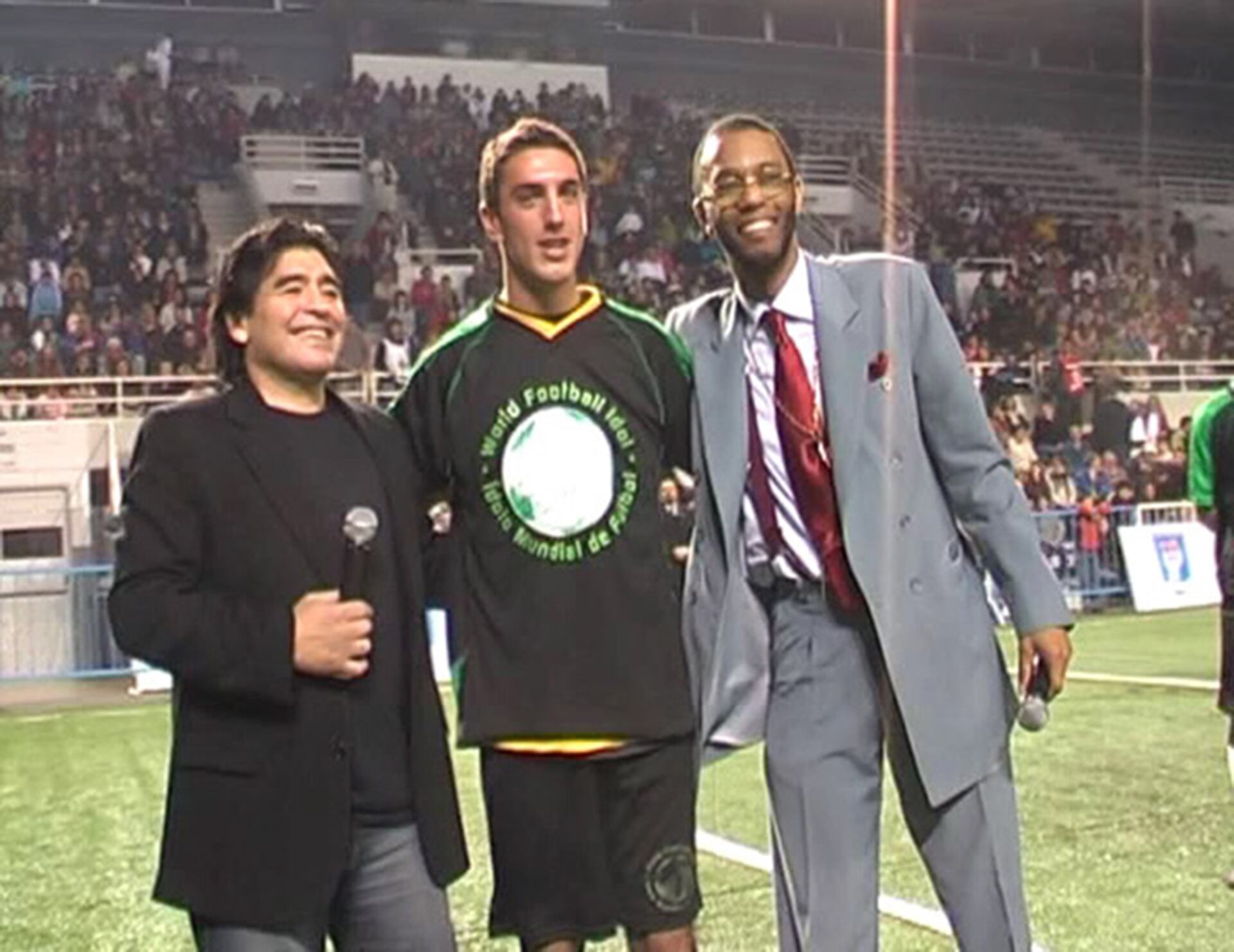 Max Higgins y Diego Maradona