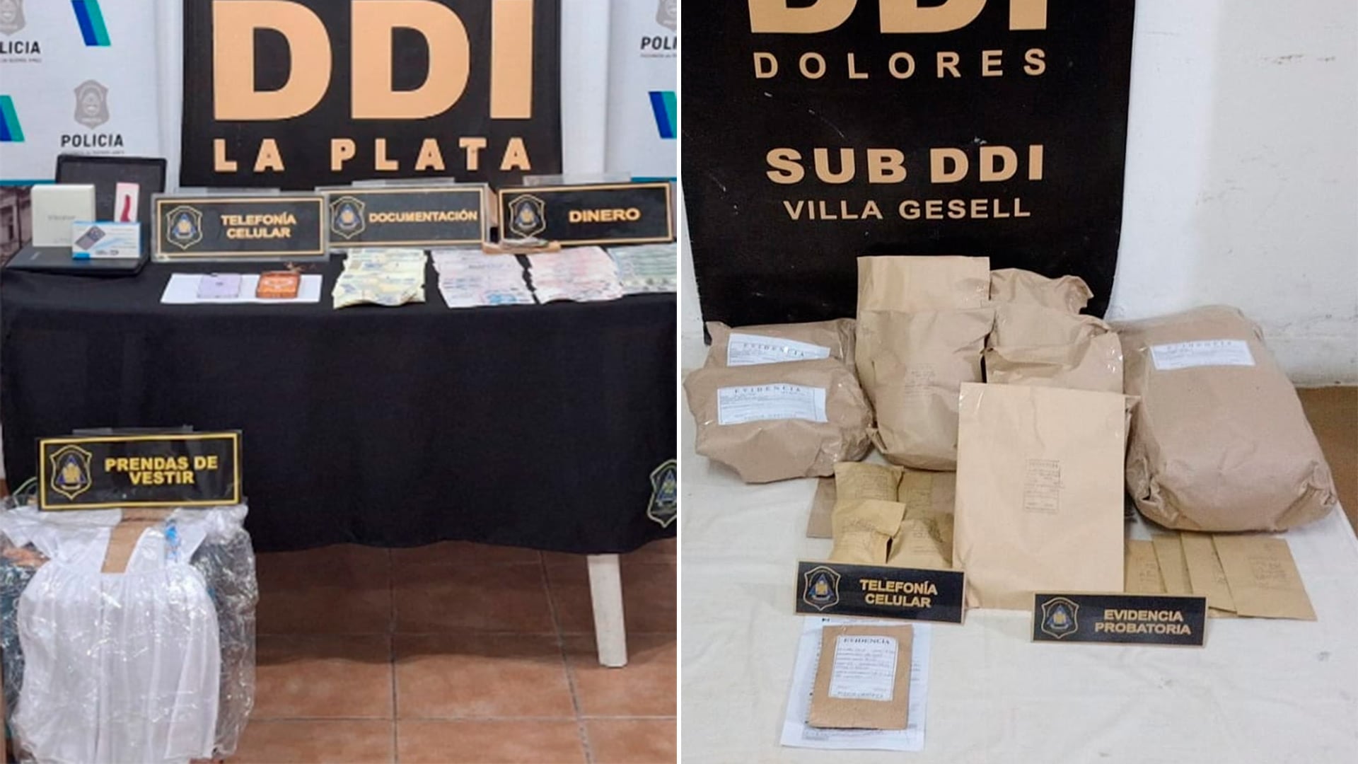 Los efectivos secuestraron dinero, juguetes sexuales y documentación de interés para la causa