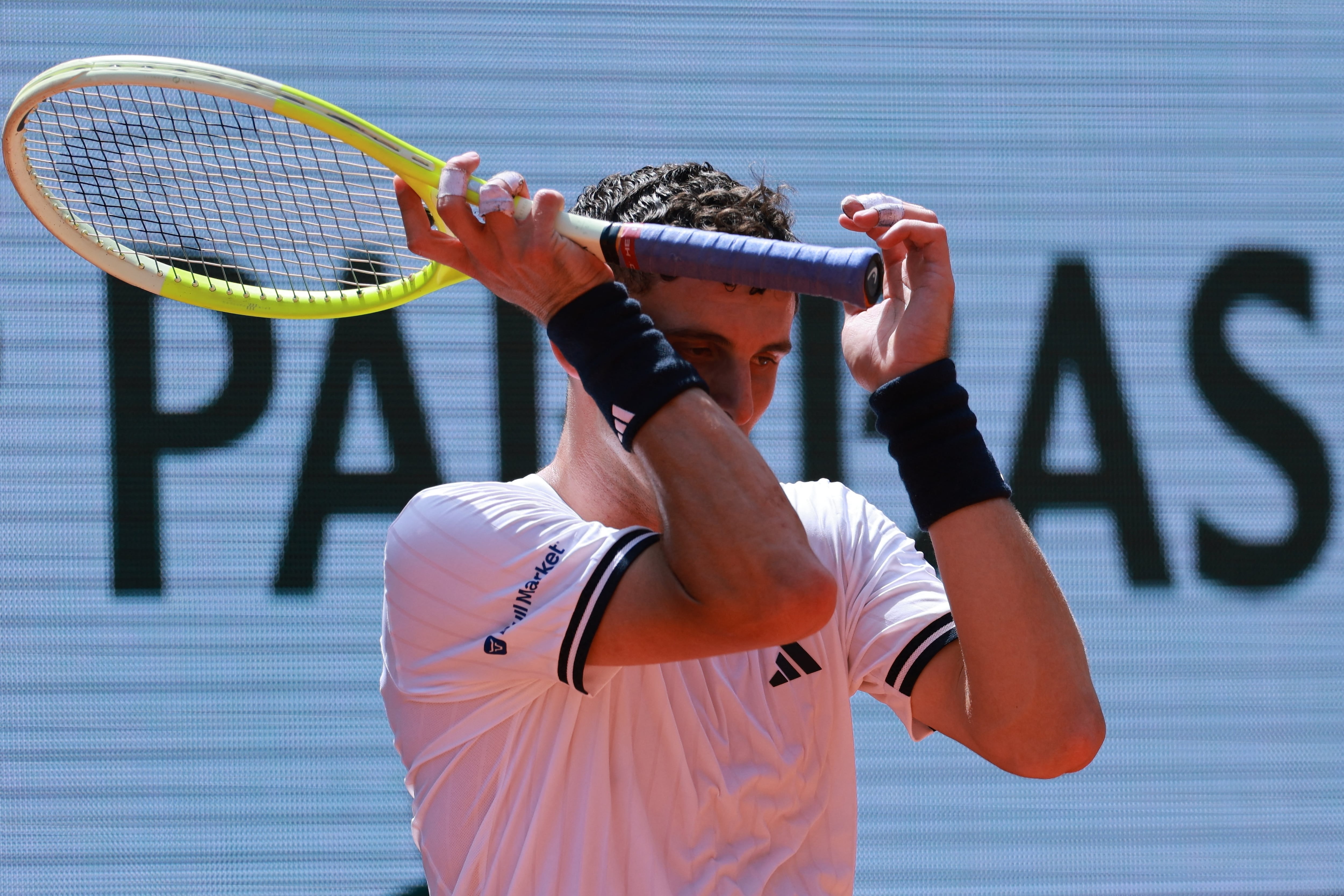 Juan Manuel Cerúndolo se despidió de la tercera ronda del Masters 1000 de Cincinnati (Crédito: REUTERS/Stephanie Lecocq)