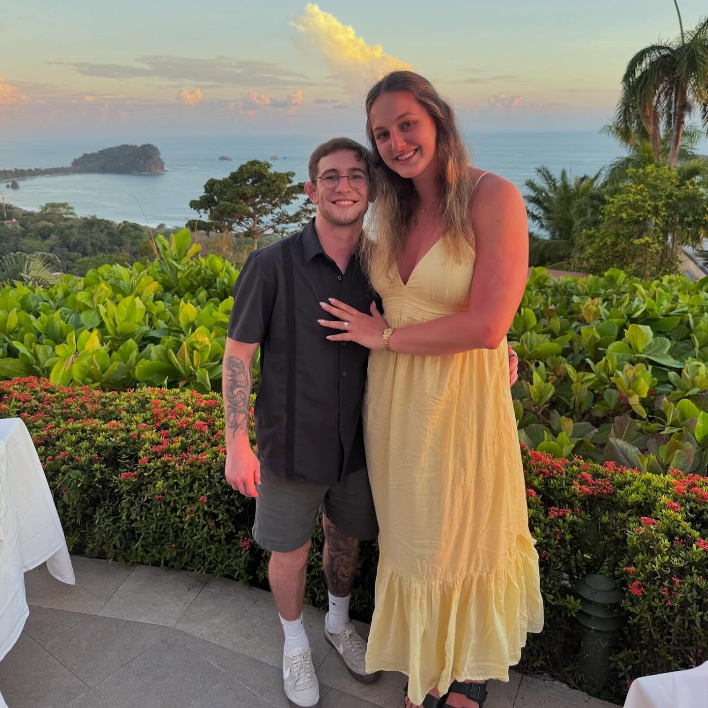 Ellie Holzman admitió que al principio frenó la relación con Lucas Byrd por sus prejuicios sobre la diferencia de altura (Instagram)