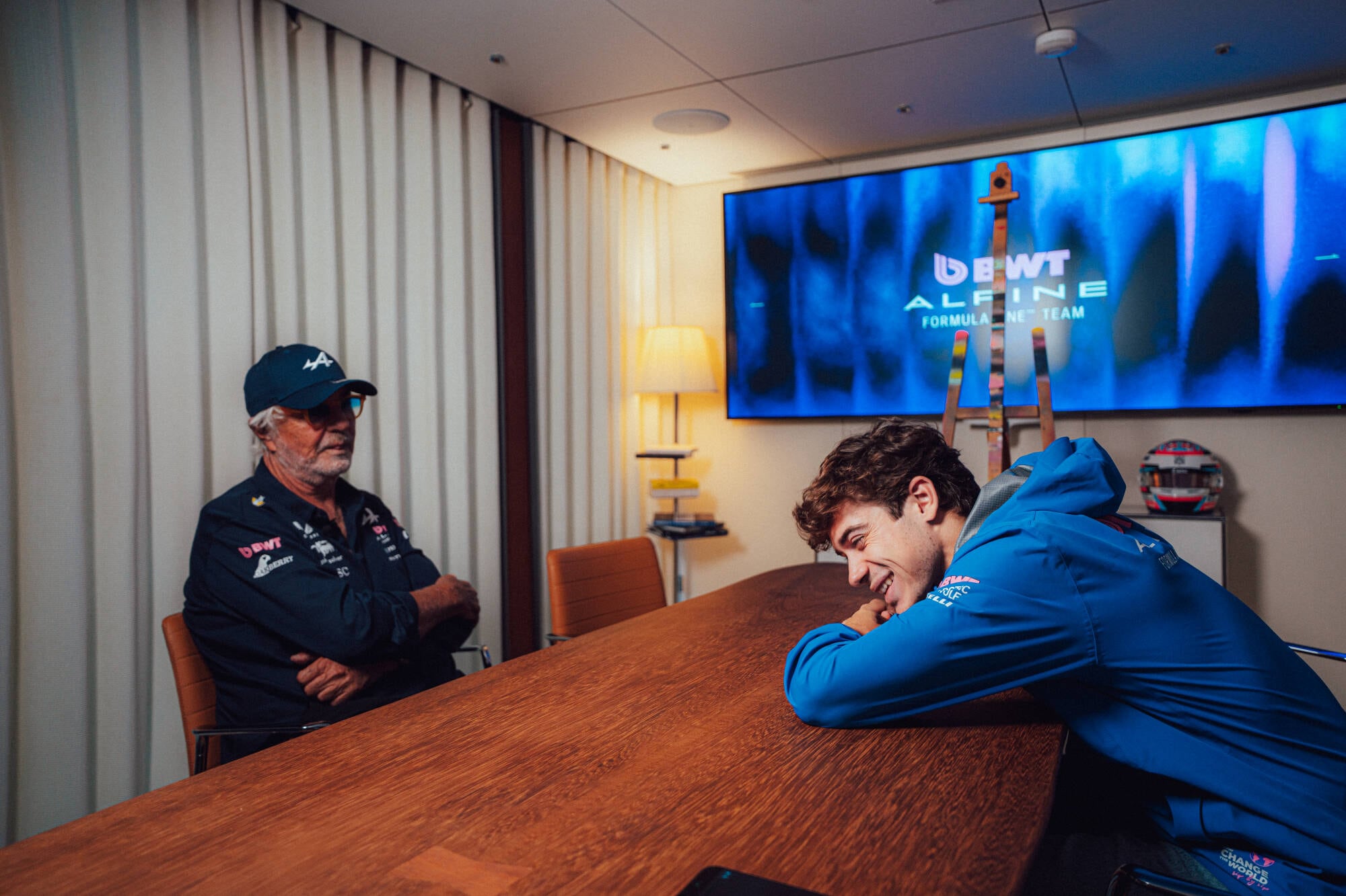 Franco junto a Flavio Briatore