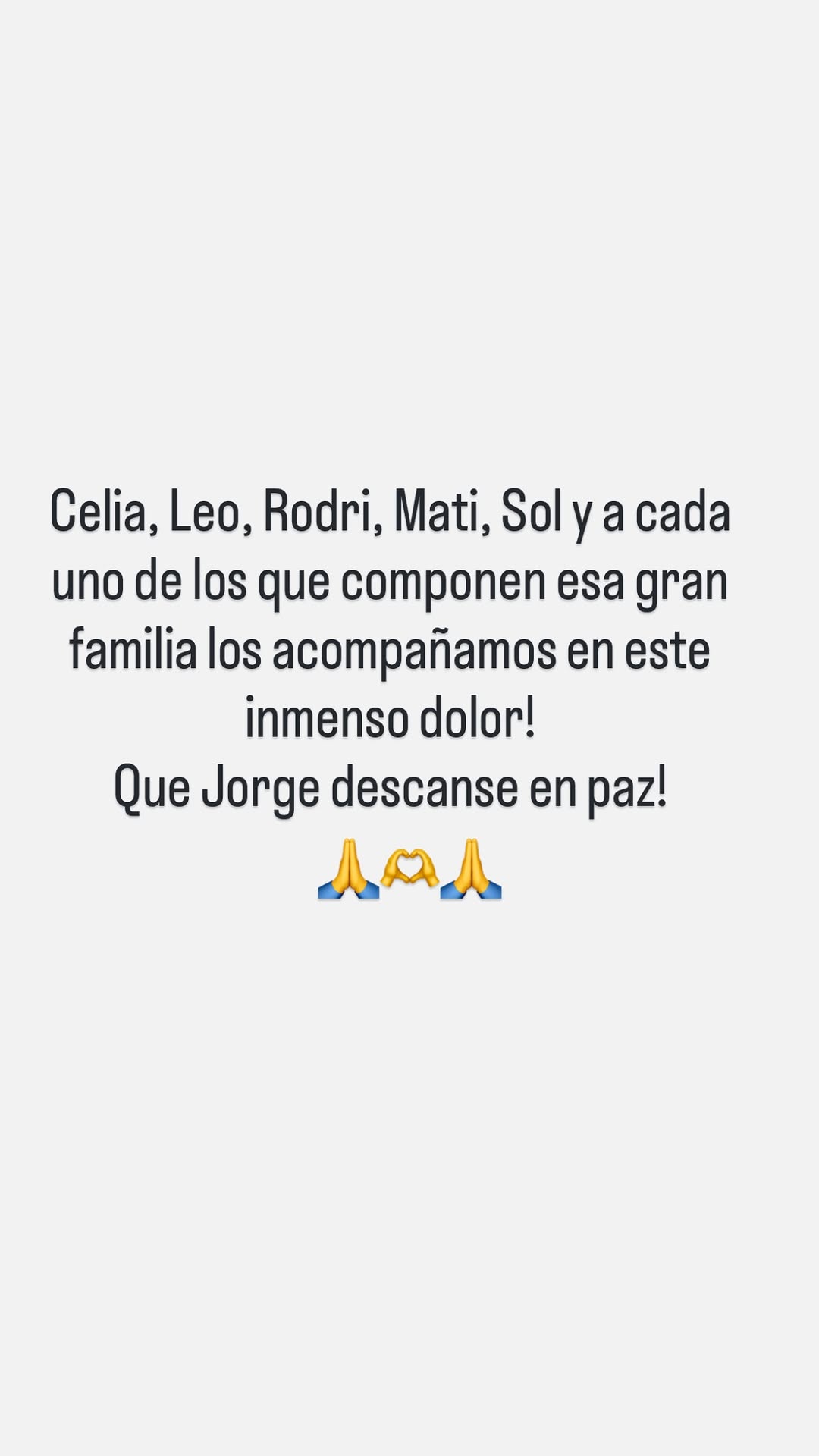 Claudia Villafañe despidió a Jorge Messi en sus redes