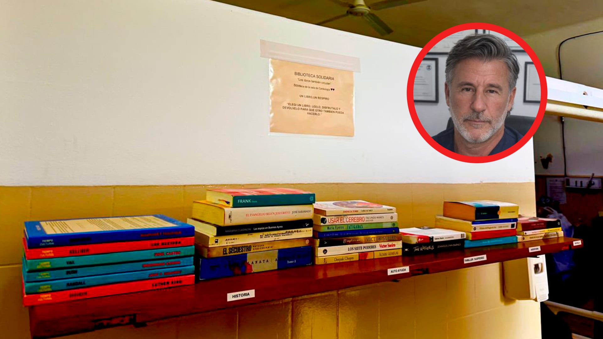 Con el impulso del médico Mario Fitz Maurice , la biblioteca solidaria ya es una realidad 