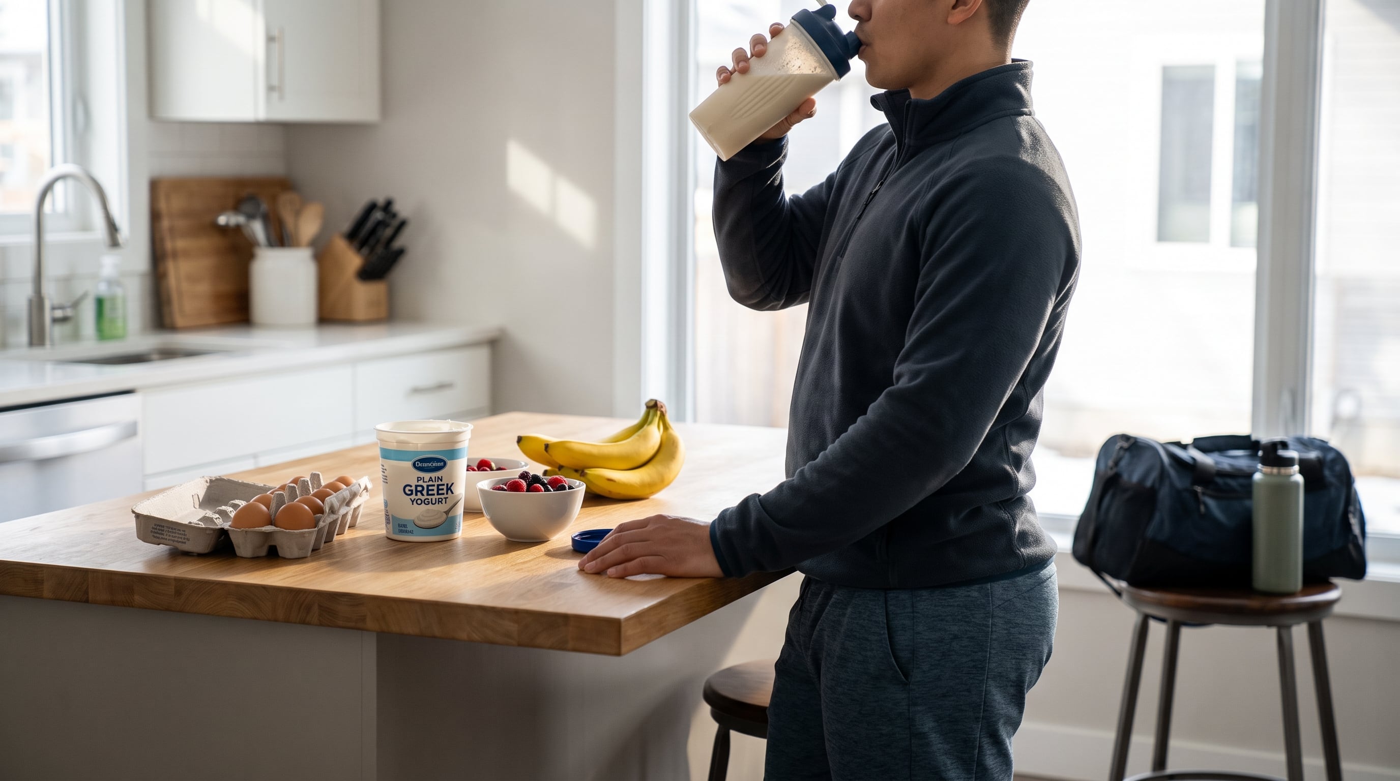 El desayuno con más proteína mostró una asociación positiva con mejores indicadores de masa magra en parte de los estudios revisados en Nutrition Reviews (Imagen Ilustrativa Infobae)