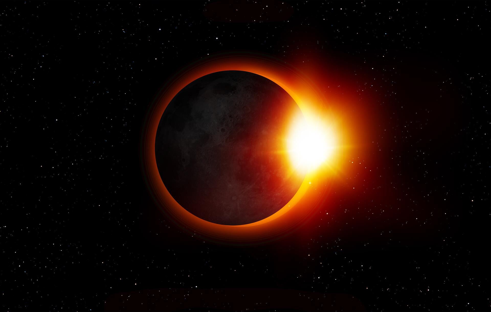 La franja de totalidad ofrecerá condiciones únicas al atardecer lo que permitirá ver la corona solar y detectar estrellas y planetas brillantes