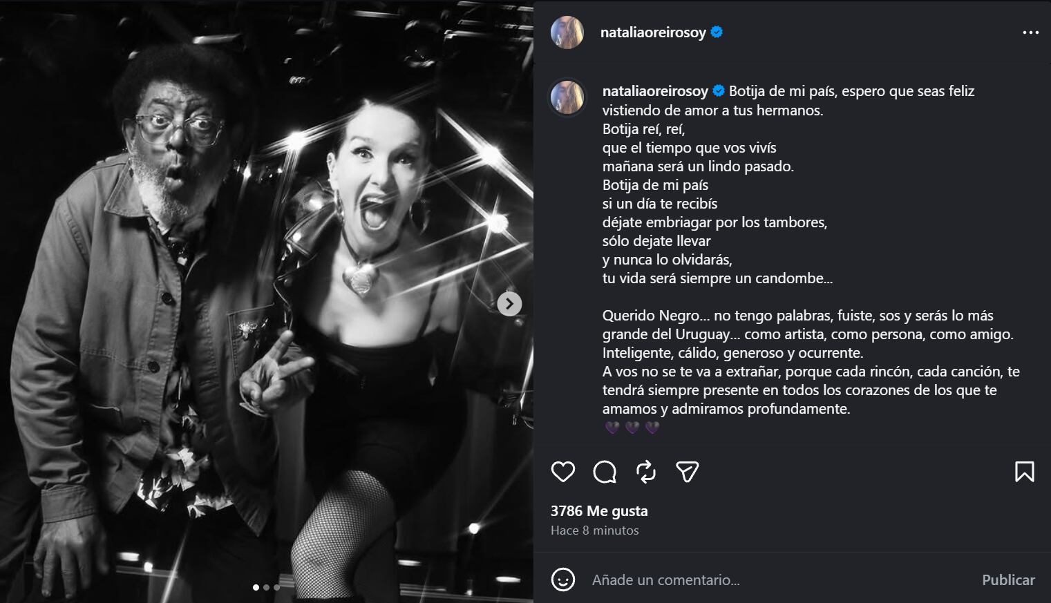 Ricardo Molló homenajeó a Rubén Rada durante el show de Divididos: “Negrito querido, te vamos a extrañar”