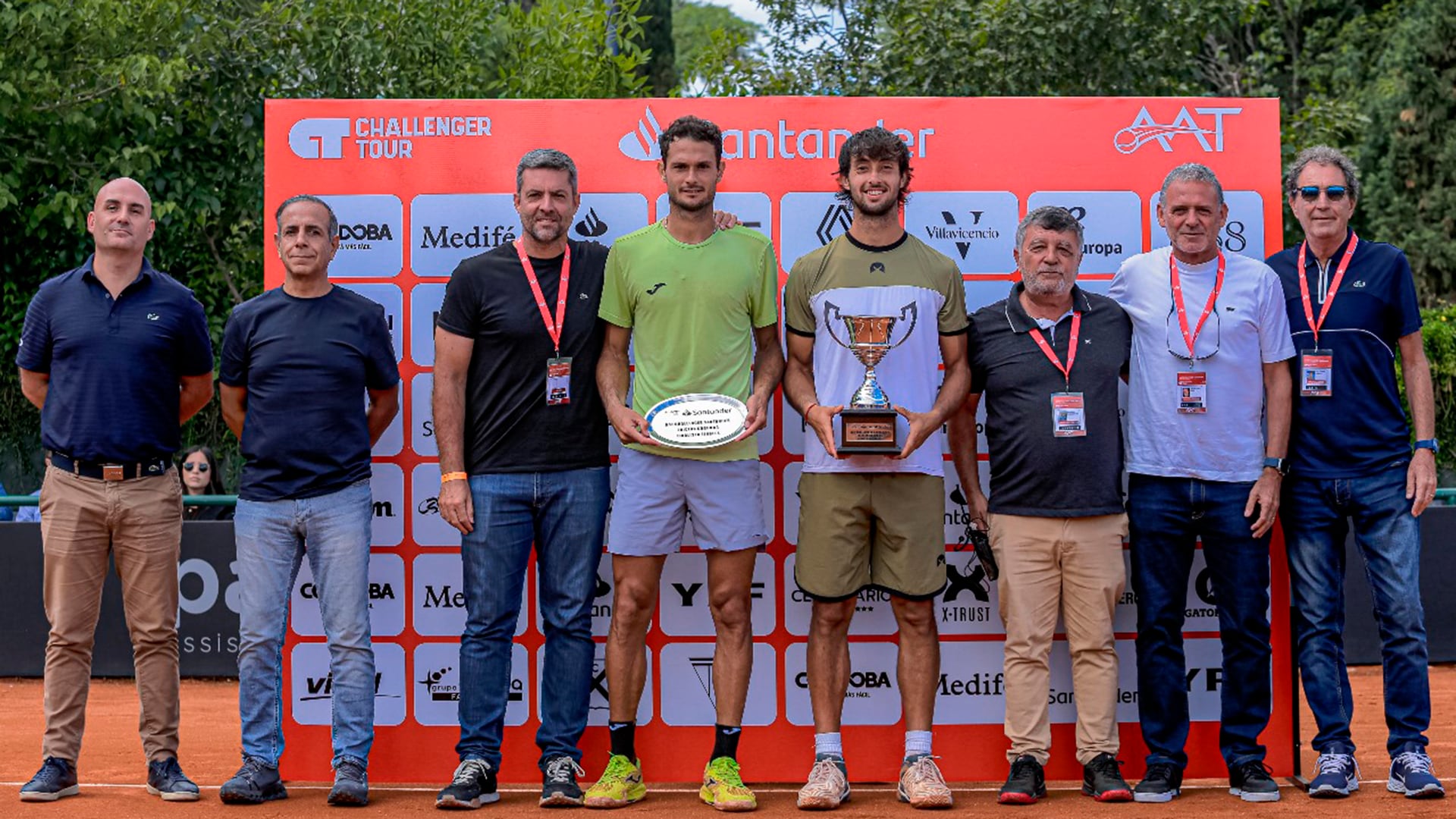 Thiago Tirante luego de ganar el Challenger de Córdoba, el año pasado