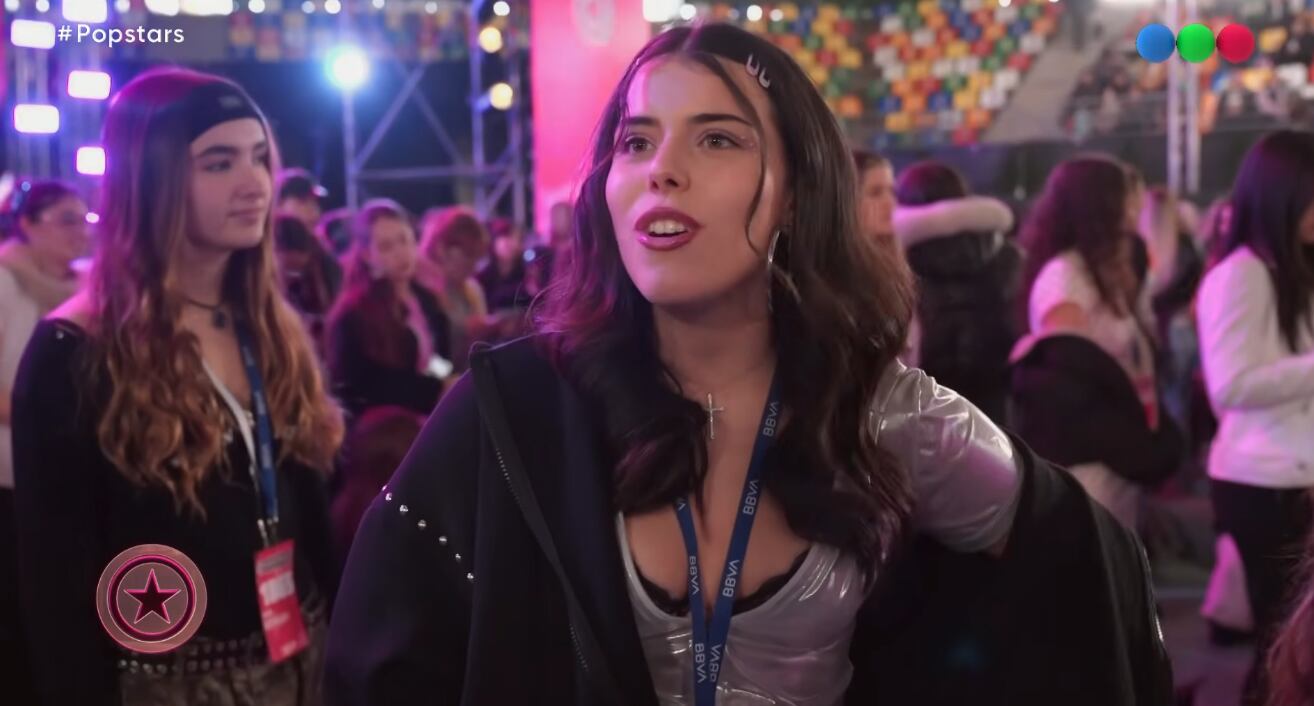La hija de Mario Pergolini se presentó con el número 2274 en el casting de Popstars realizado en el Estadio Mary Terán de Weiss, en Parque Roca