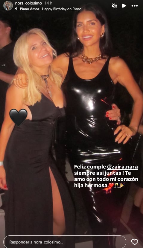 Mamá orgullosa: el saludo de Nora Colosimo a Zaira Nara