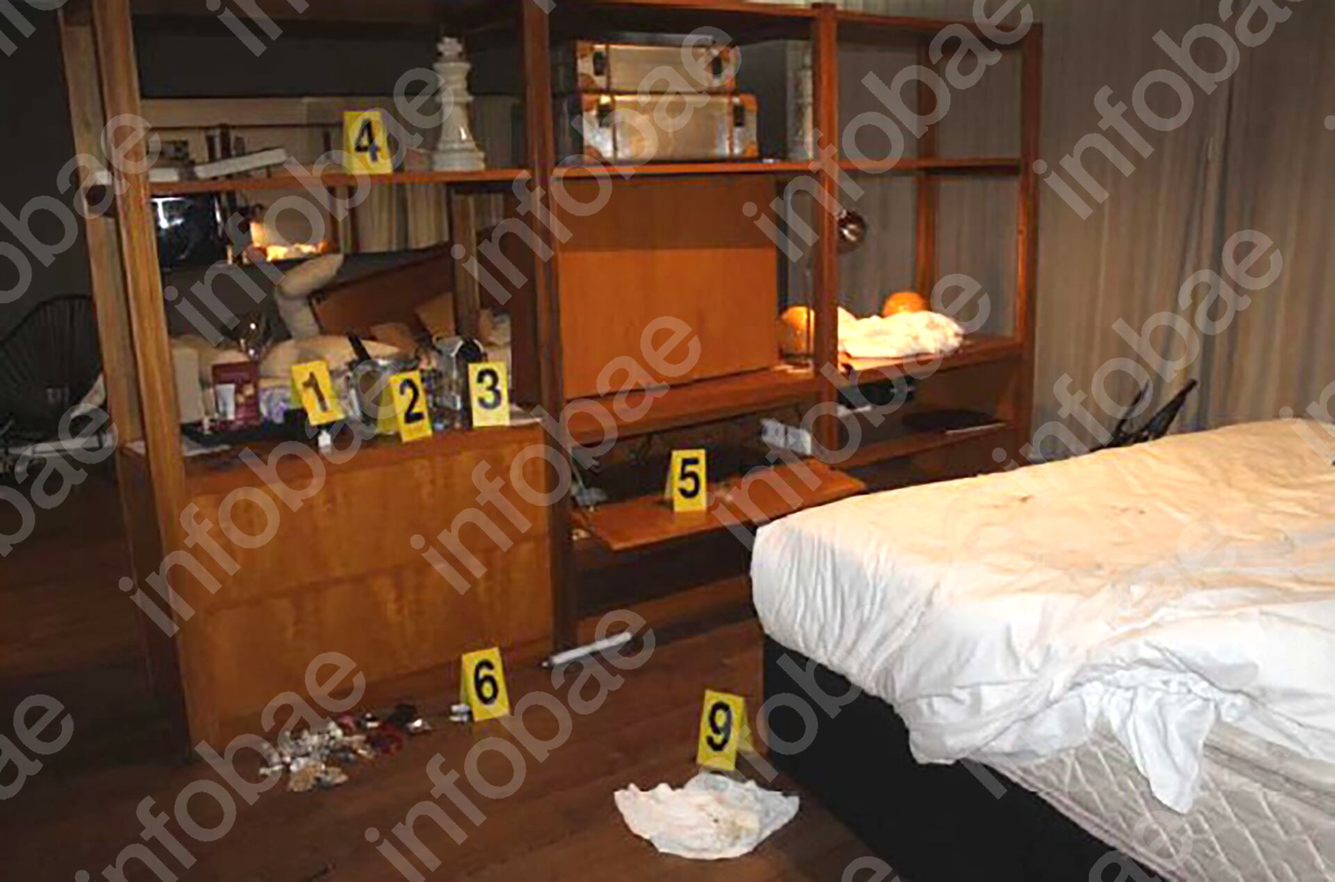 Whisky, pastillas y sangre: las fotos de los hallazgos en la habitación de Liam Payne tras su muerte