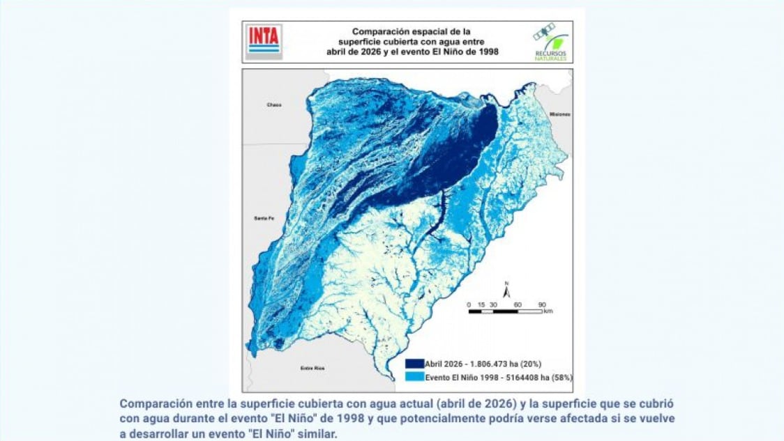 Alerta por El Niño en Corrientes: el río Paraná presentó los niveles más altos en los últimos doce meses