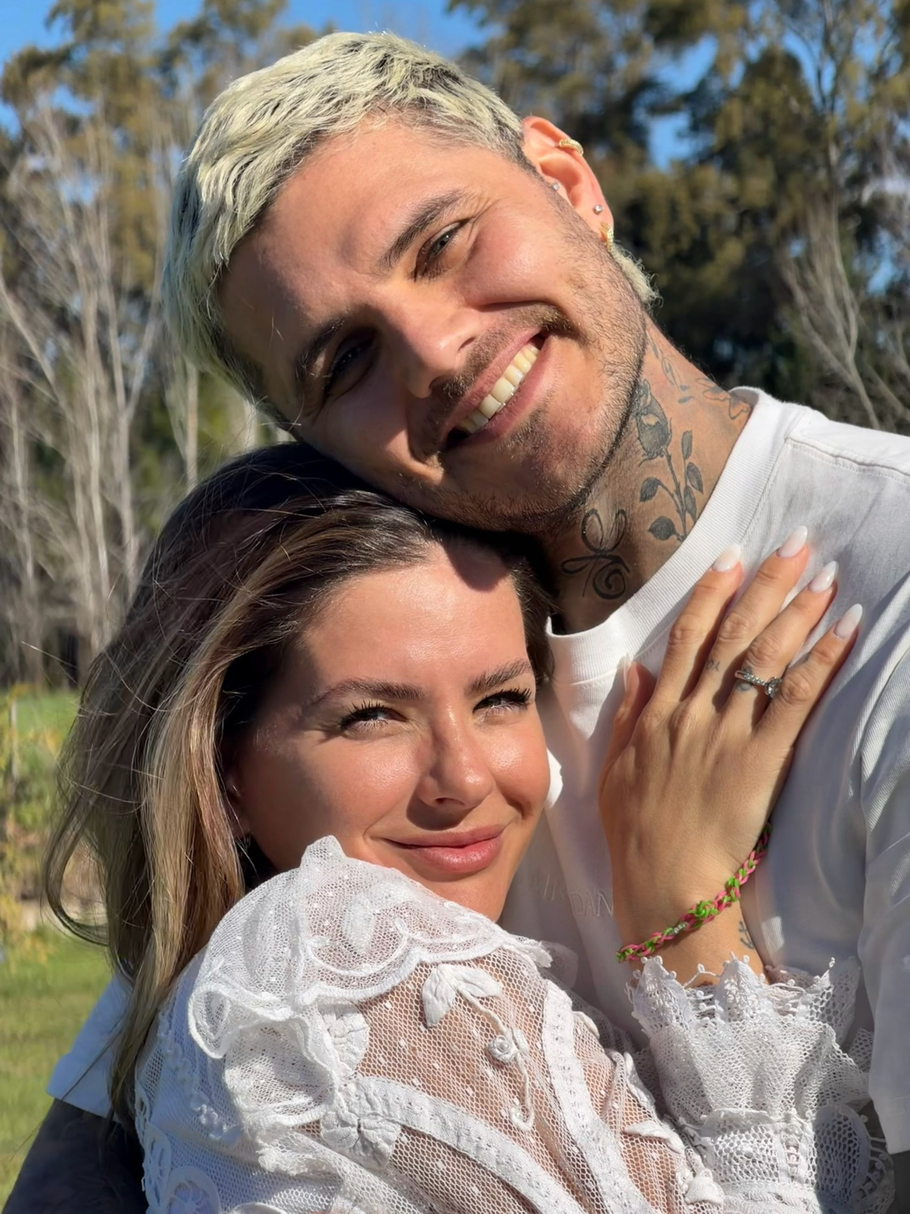 La China Suárez y Mauro Icardi se mostraron enamorados en una nueva publicación (Instagram)