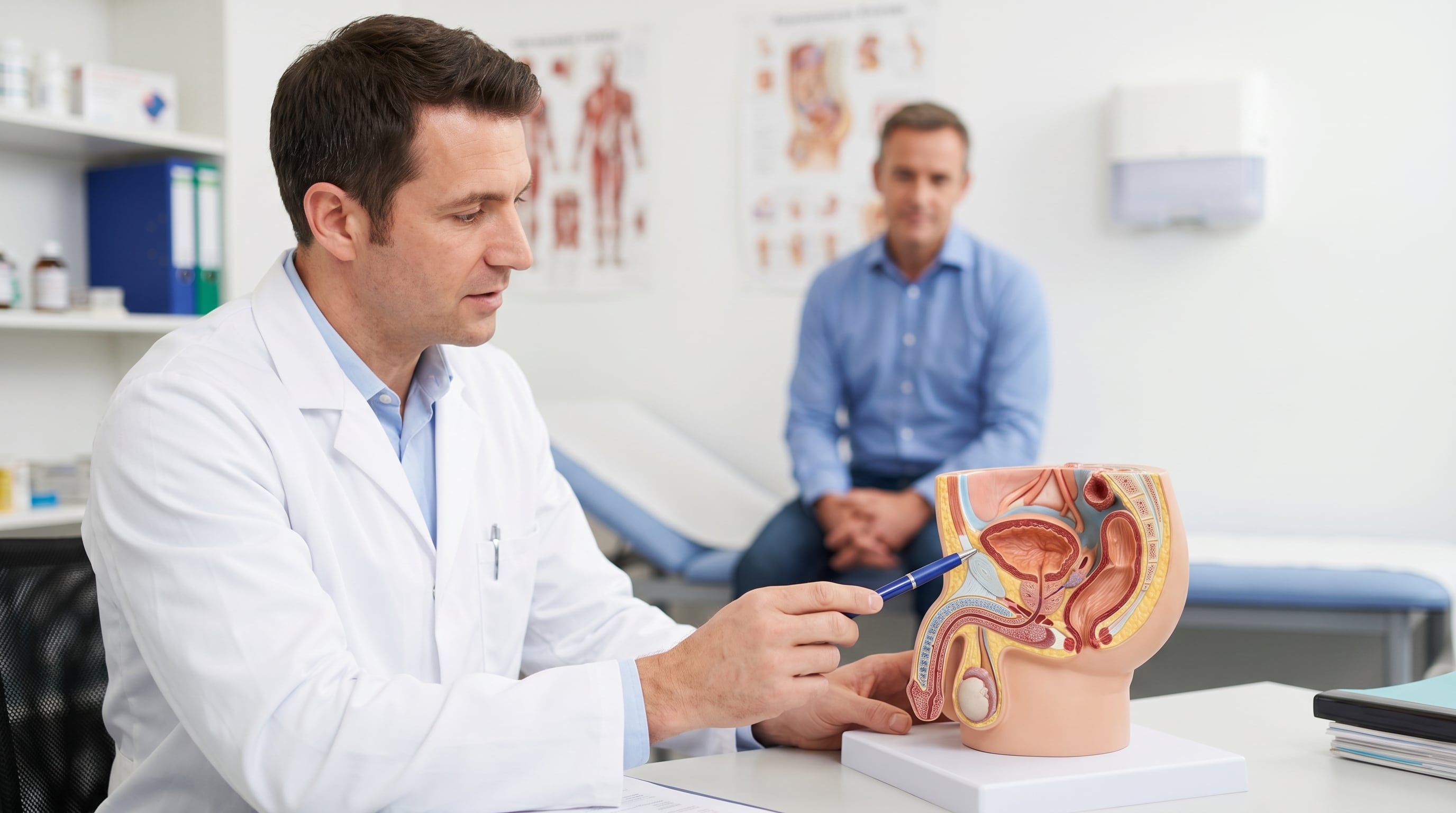 Los síntomas urinarios suelen relacionarse con el agrandamiento benigno de la próstata, mientras que la sangre en la orina o el semen, la pérdida de peso y el dolor óseo requieren consulta médica (Imagen Ilustrativa Infobae)