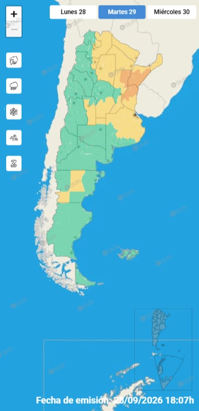 Continúan las tormentas en el AMBA: qué sucederá el resto de la semana