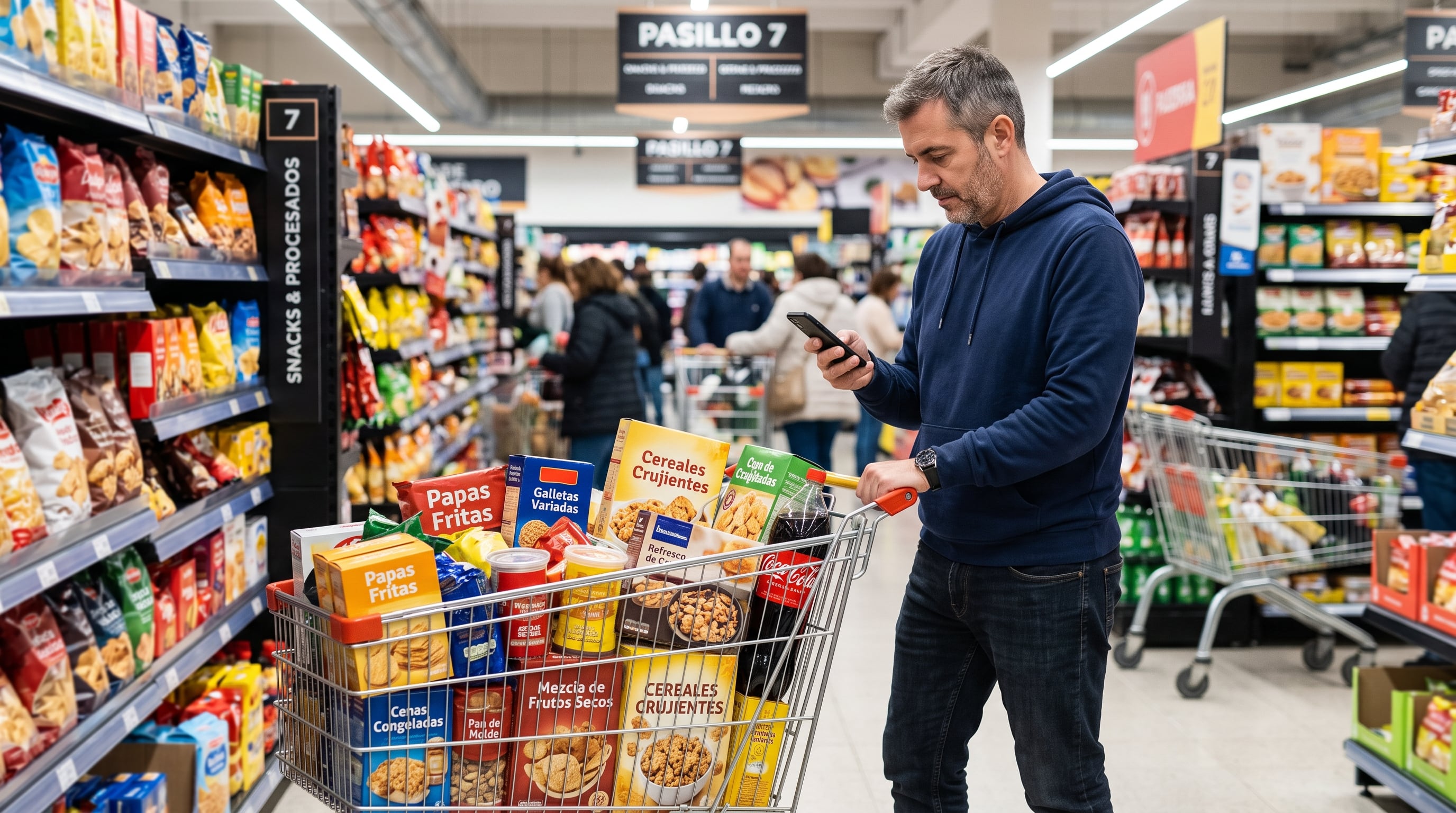 Gran parte del sodio que se consume está presente en alimentos ultraprocesados, embutidos, snacks y comidas preparadas (Imagen Ilustrativa Infobae)