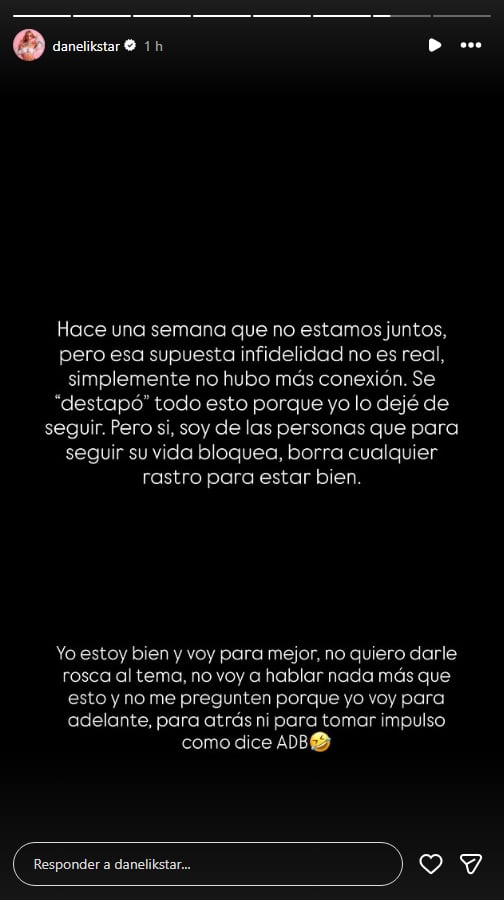 El mensaje de Brian Sarmiento que llamó la atención en medio de su separación de Danelik